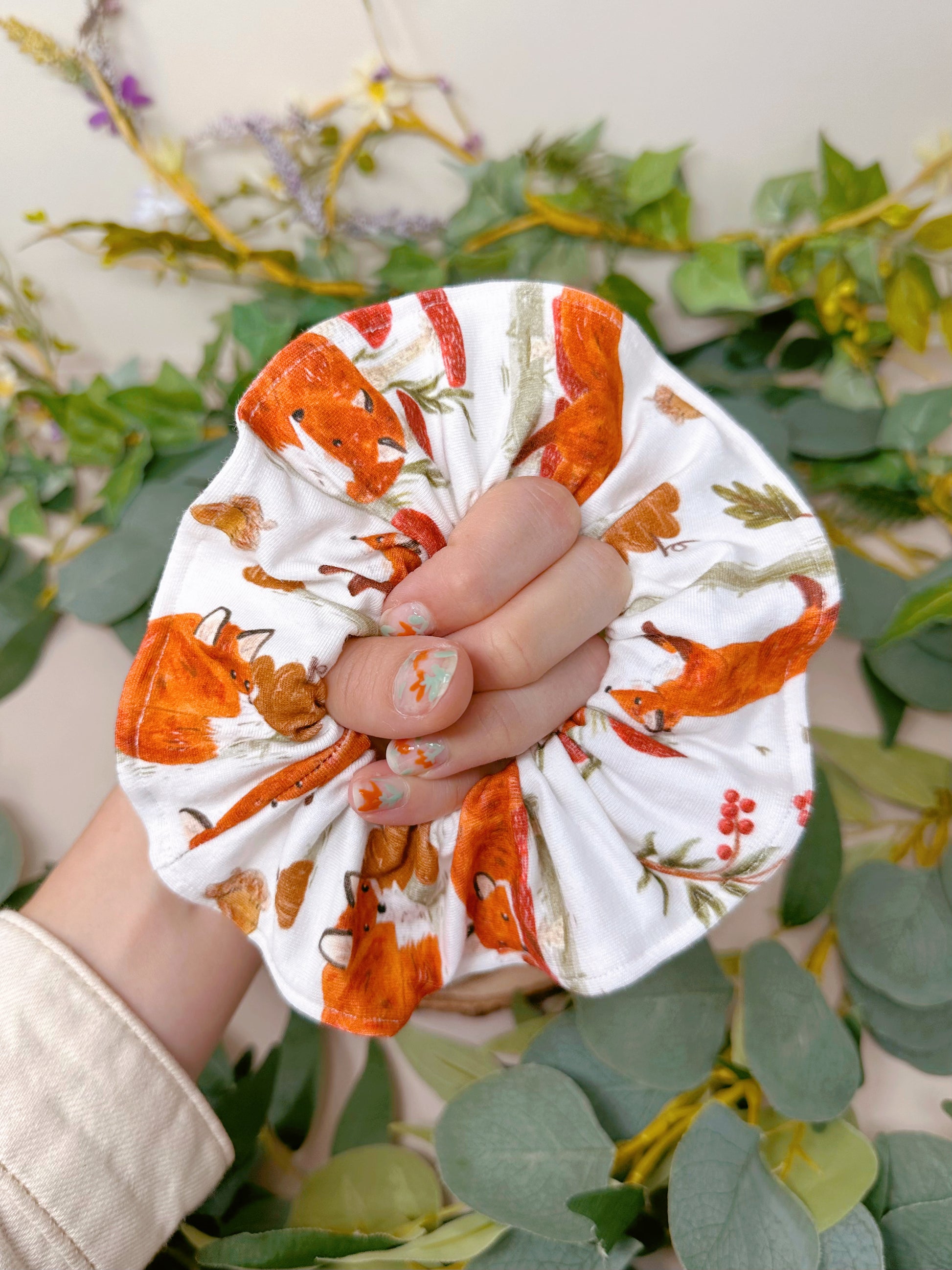 Autumnal fox scrunchy