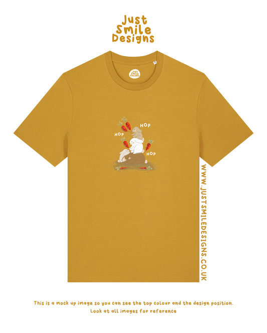 Bunny Hop Graphic T-Shirt - Organic Cotton