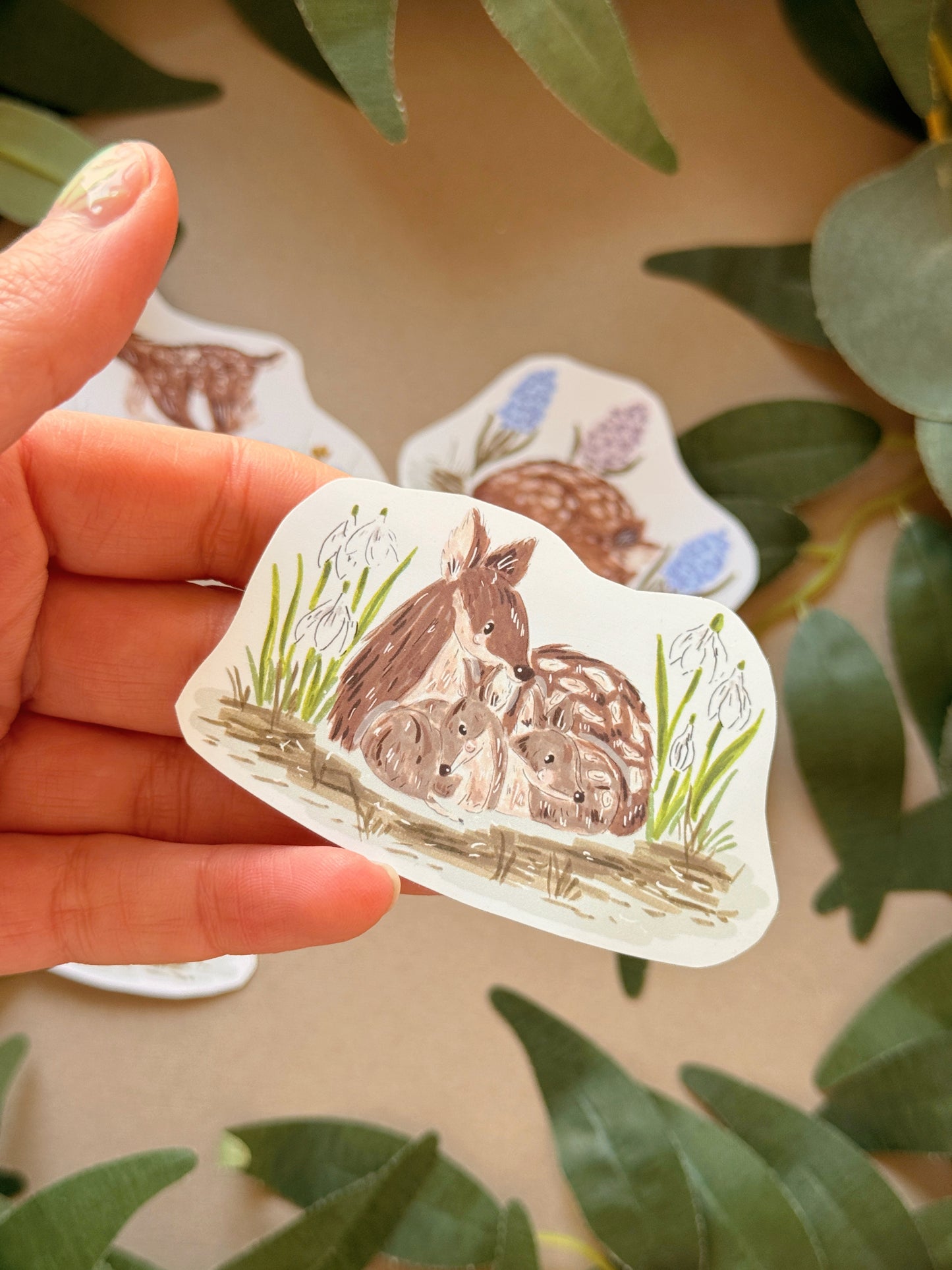 Spring Deer Sticker