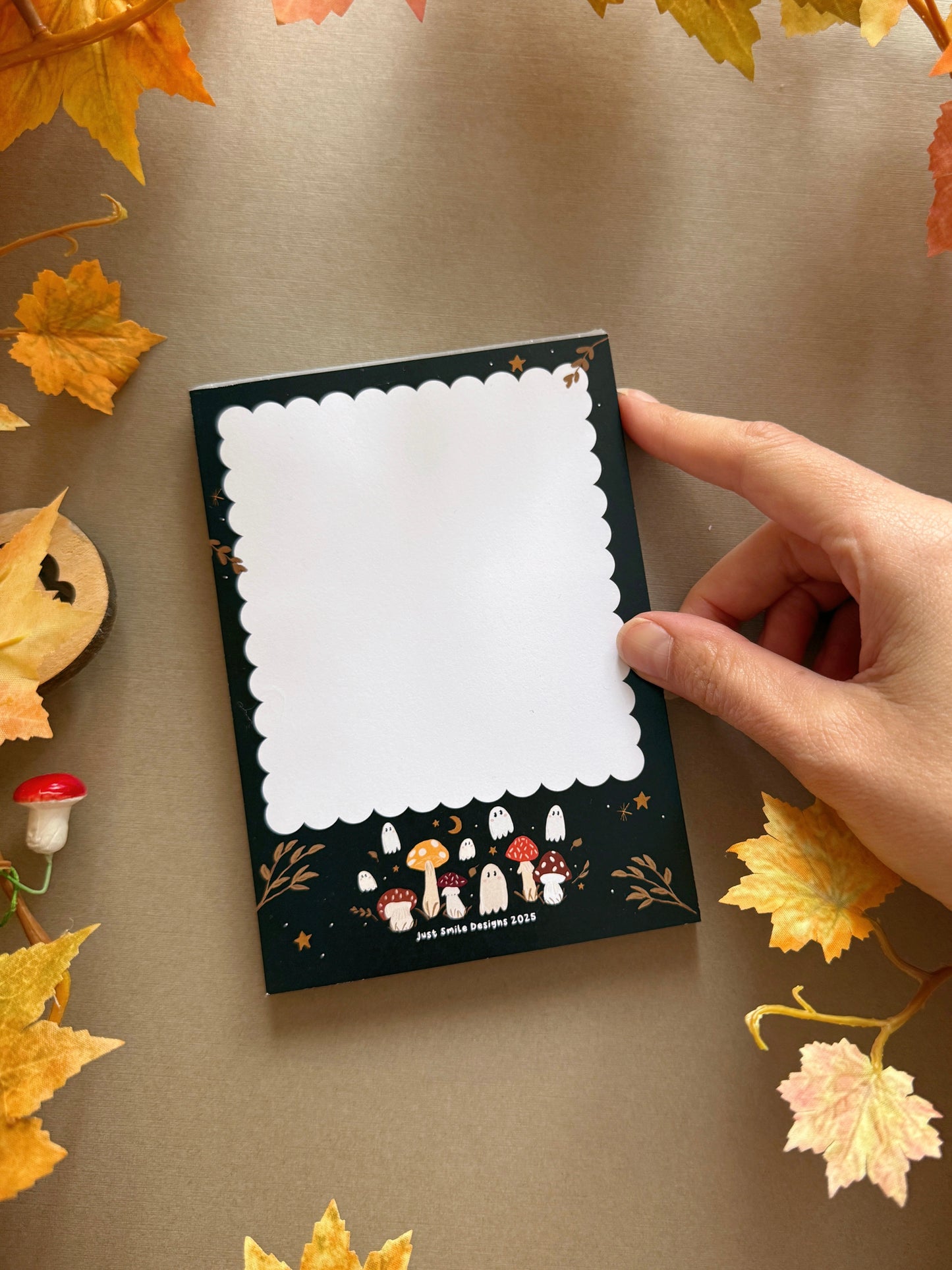 Mushroom Ghost A6 Notepad