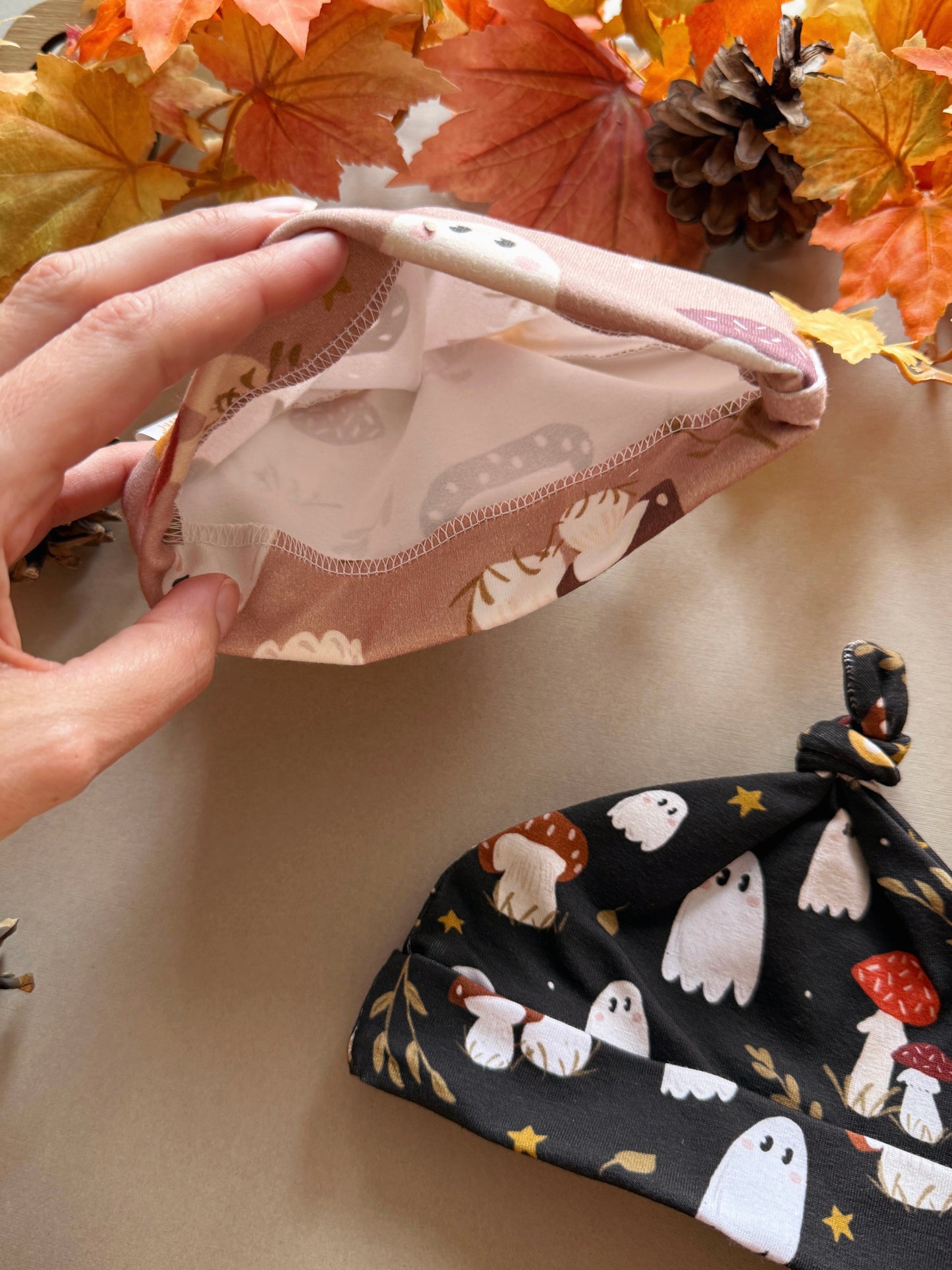 Mushroom Ghost Baby Hat