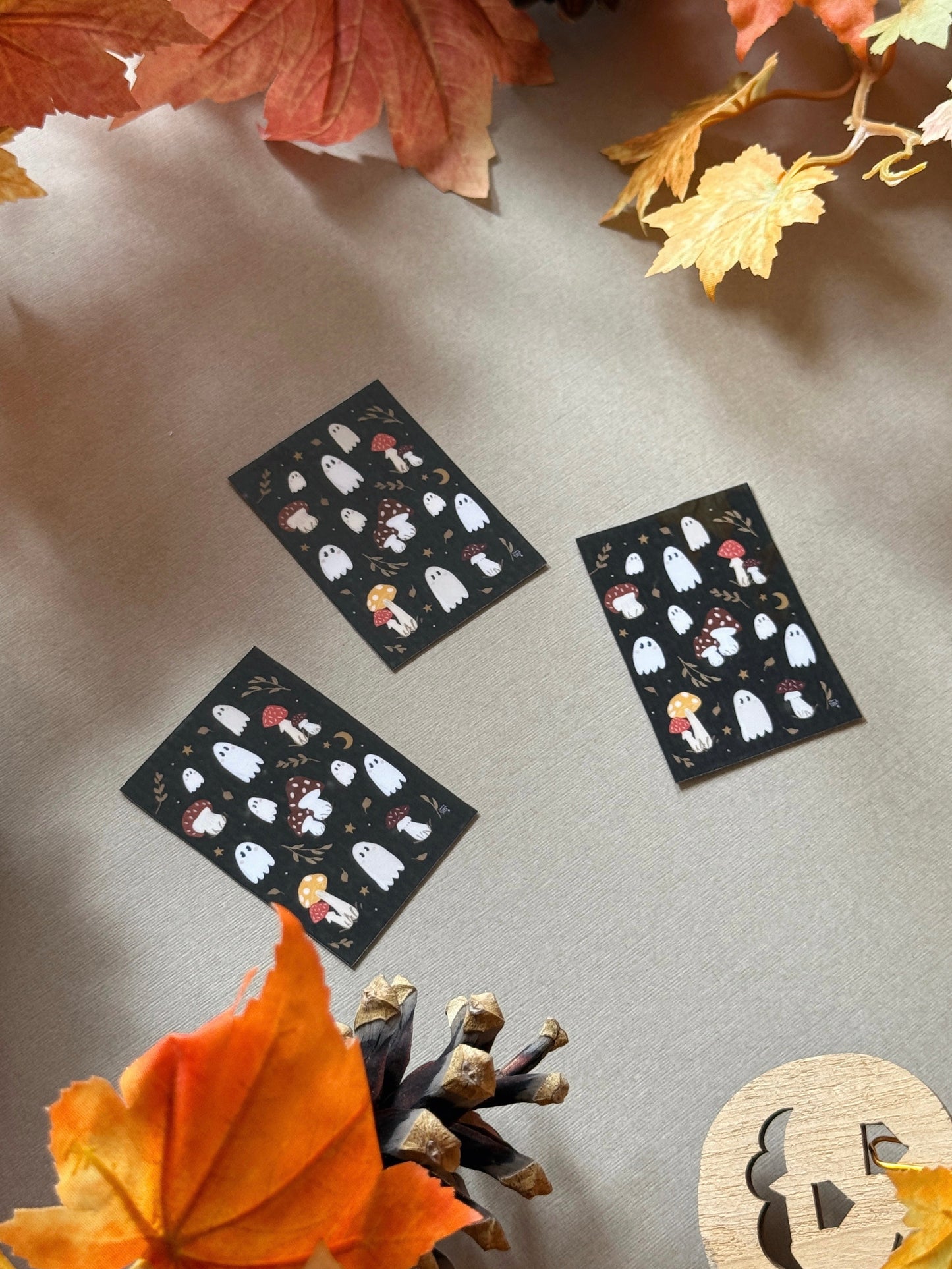 Mushroom Ghost Sticker - Waterproof