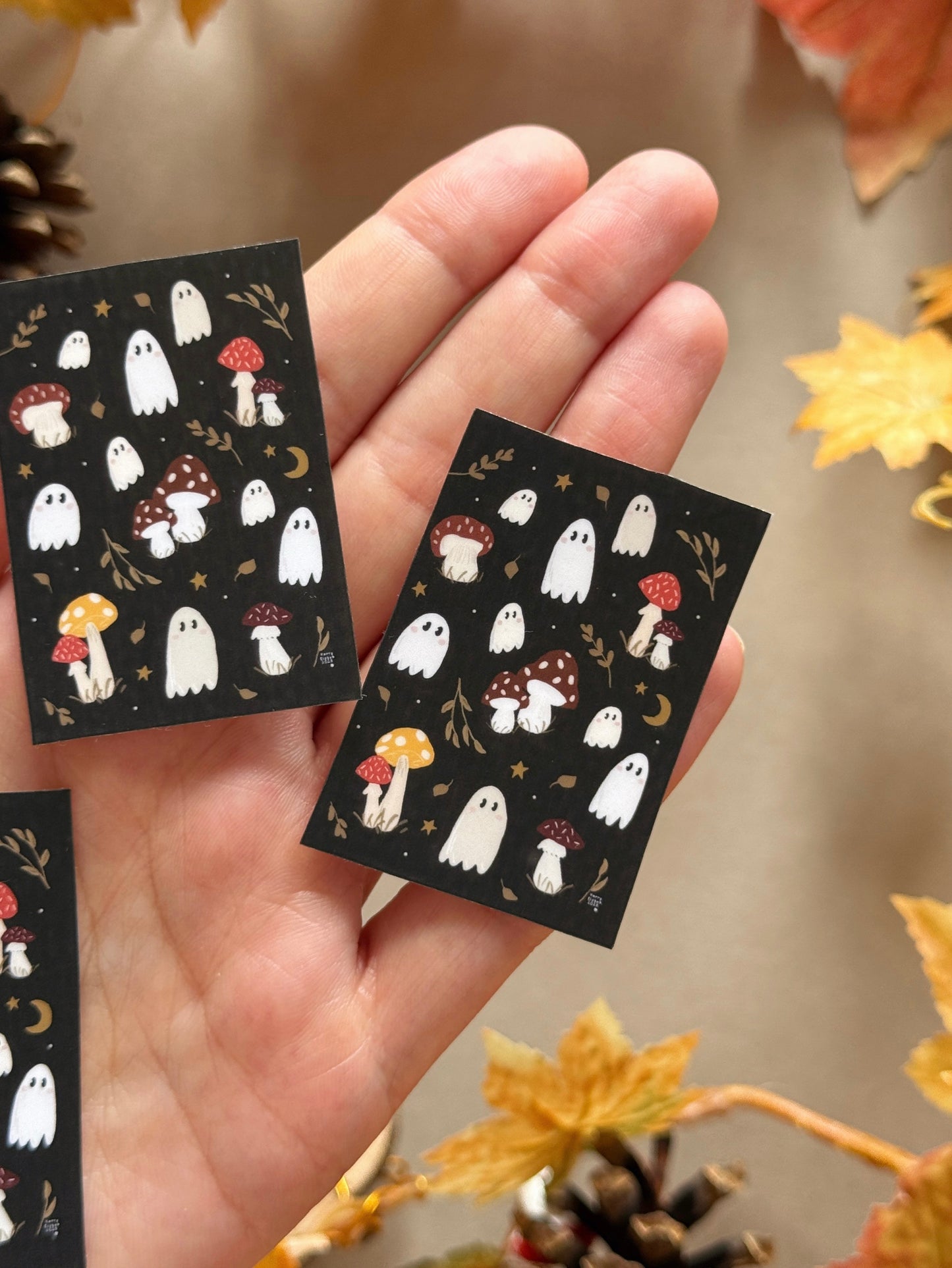 Mushroom Ghost Sticker - Waterproof