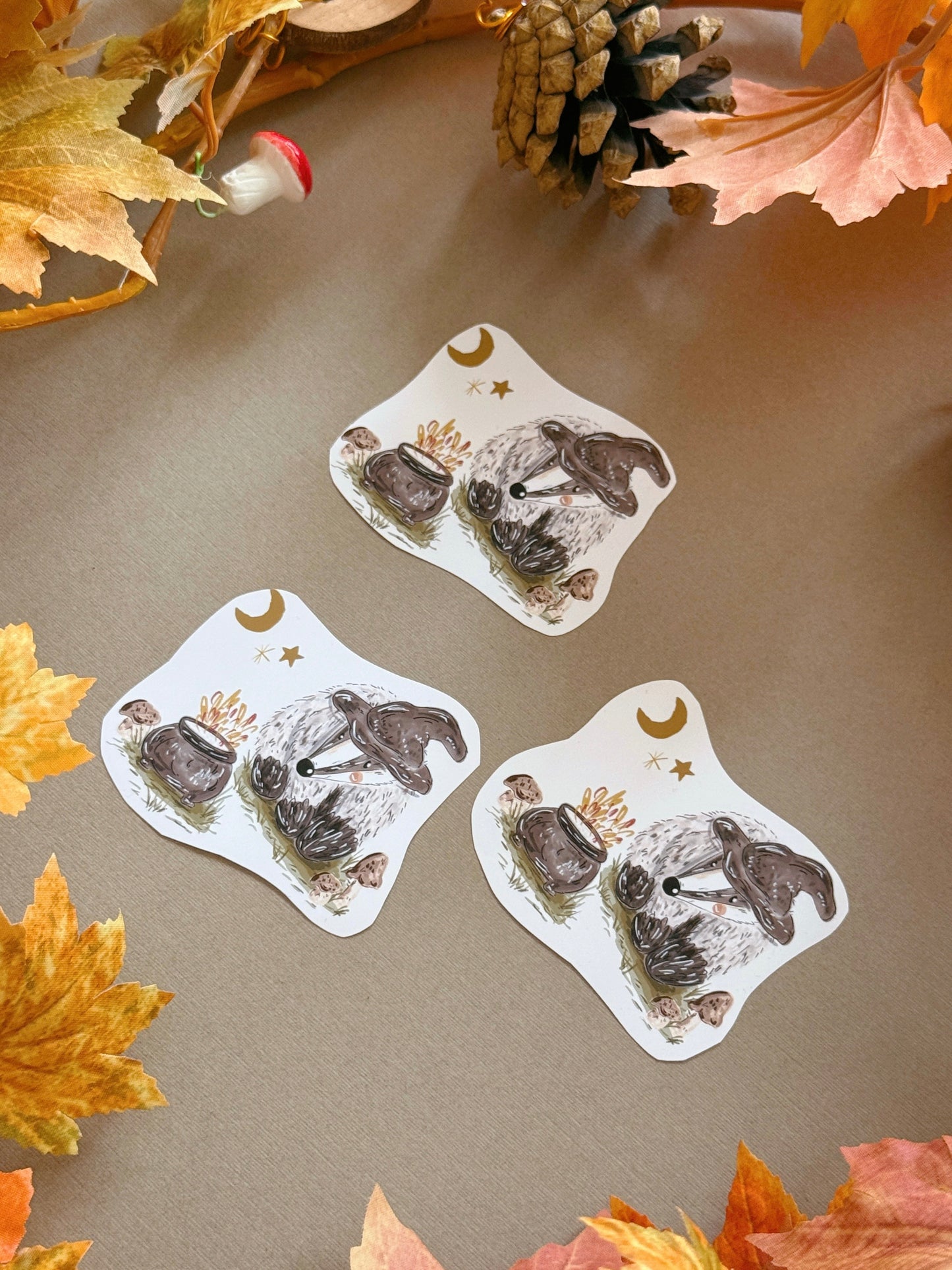 Witch Badger Sticker
