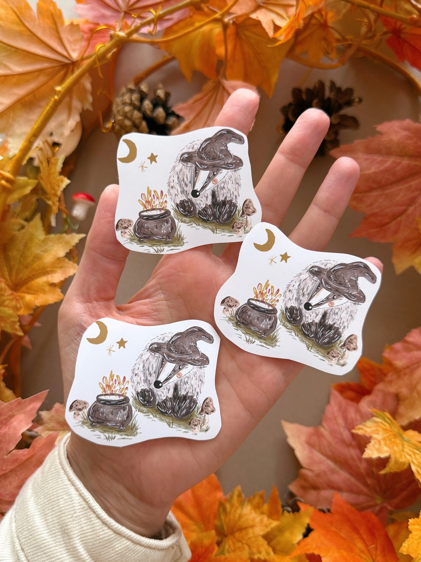 Witch Badger Sticker