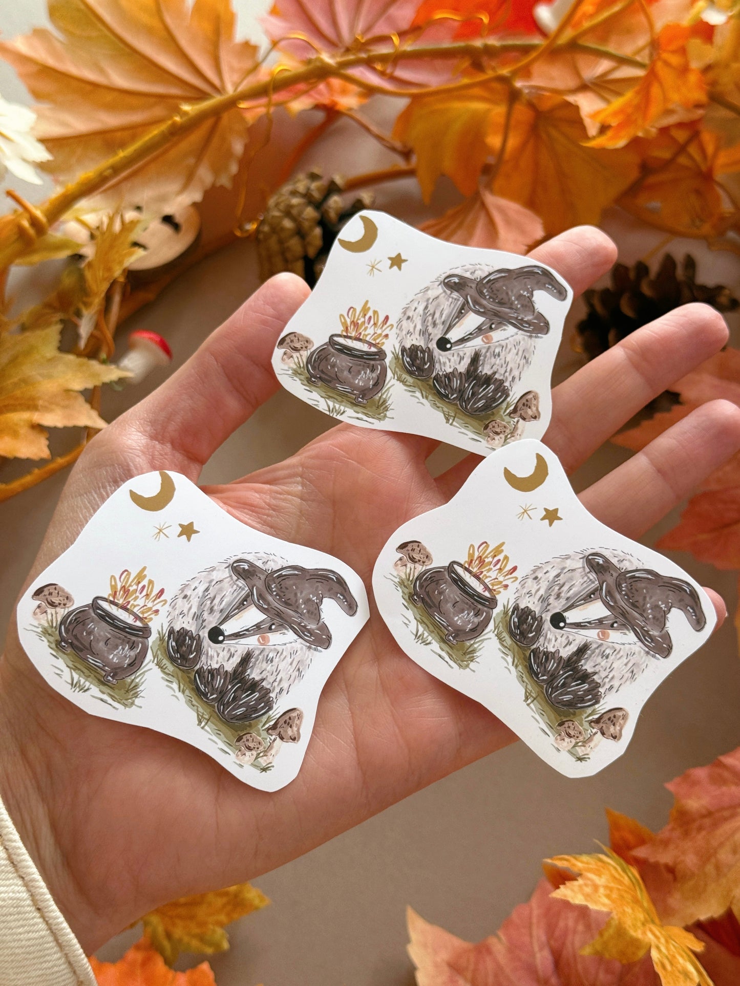 Witch Badger Sticker