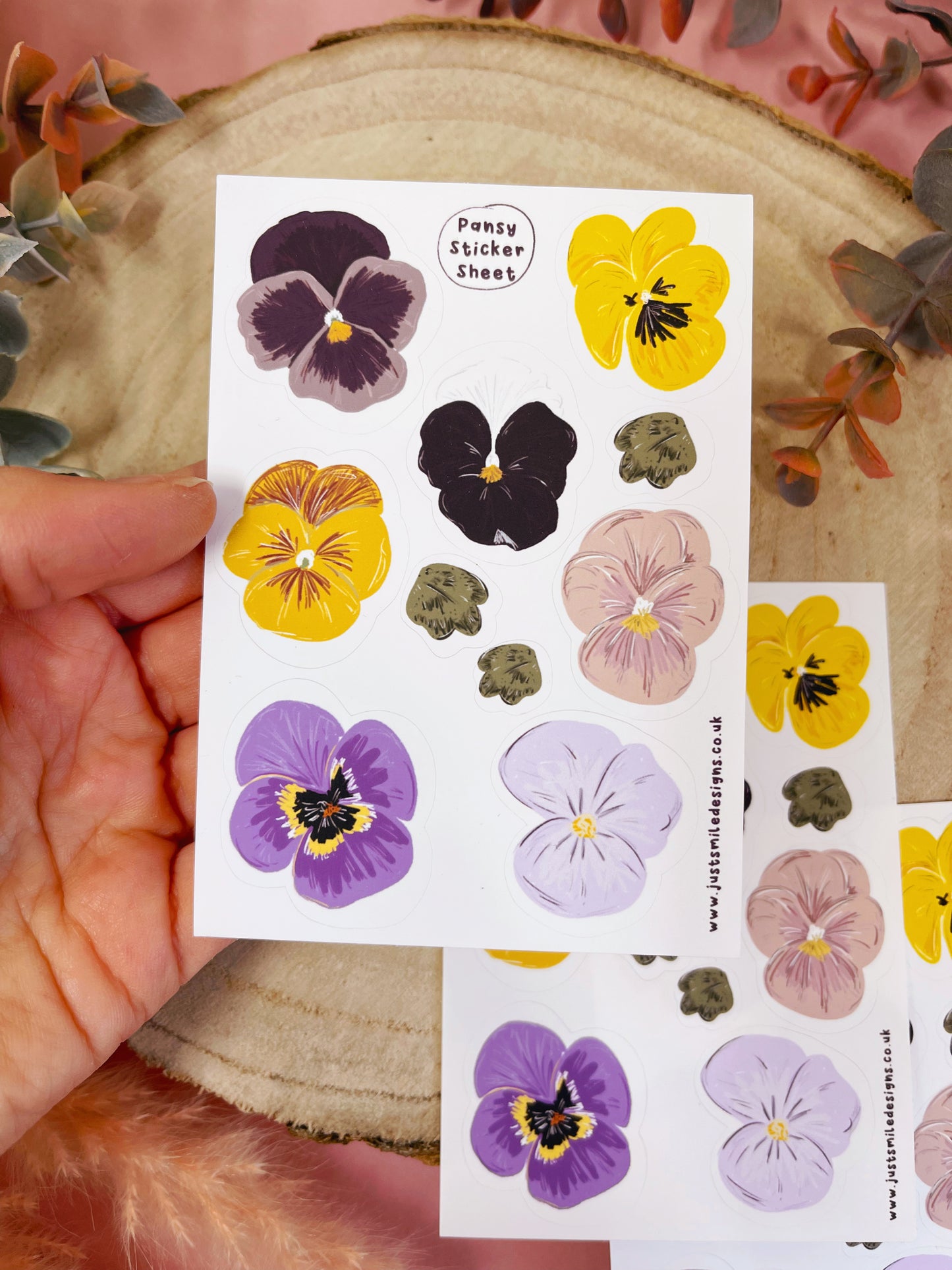 Pansy Sticker Sheet