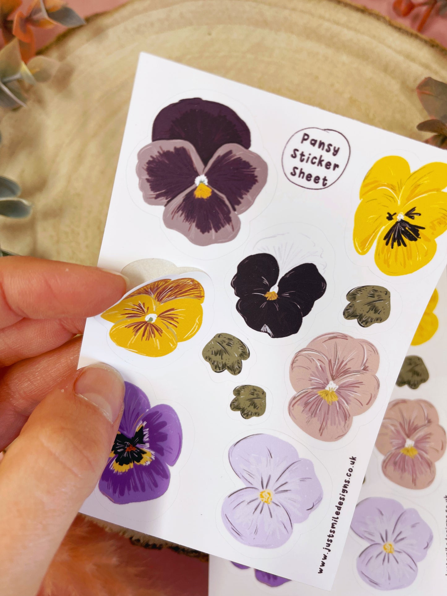 Pansy Sticker Sheet