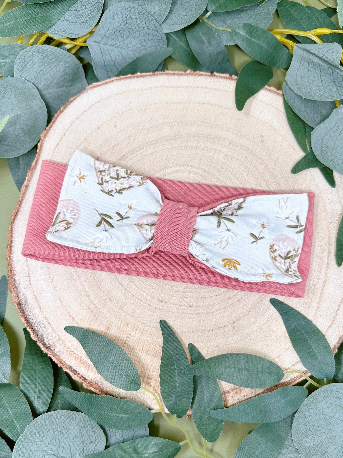 Floral Heart Bow