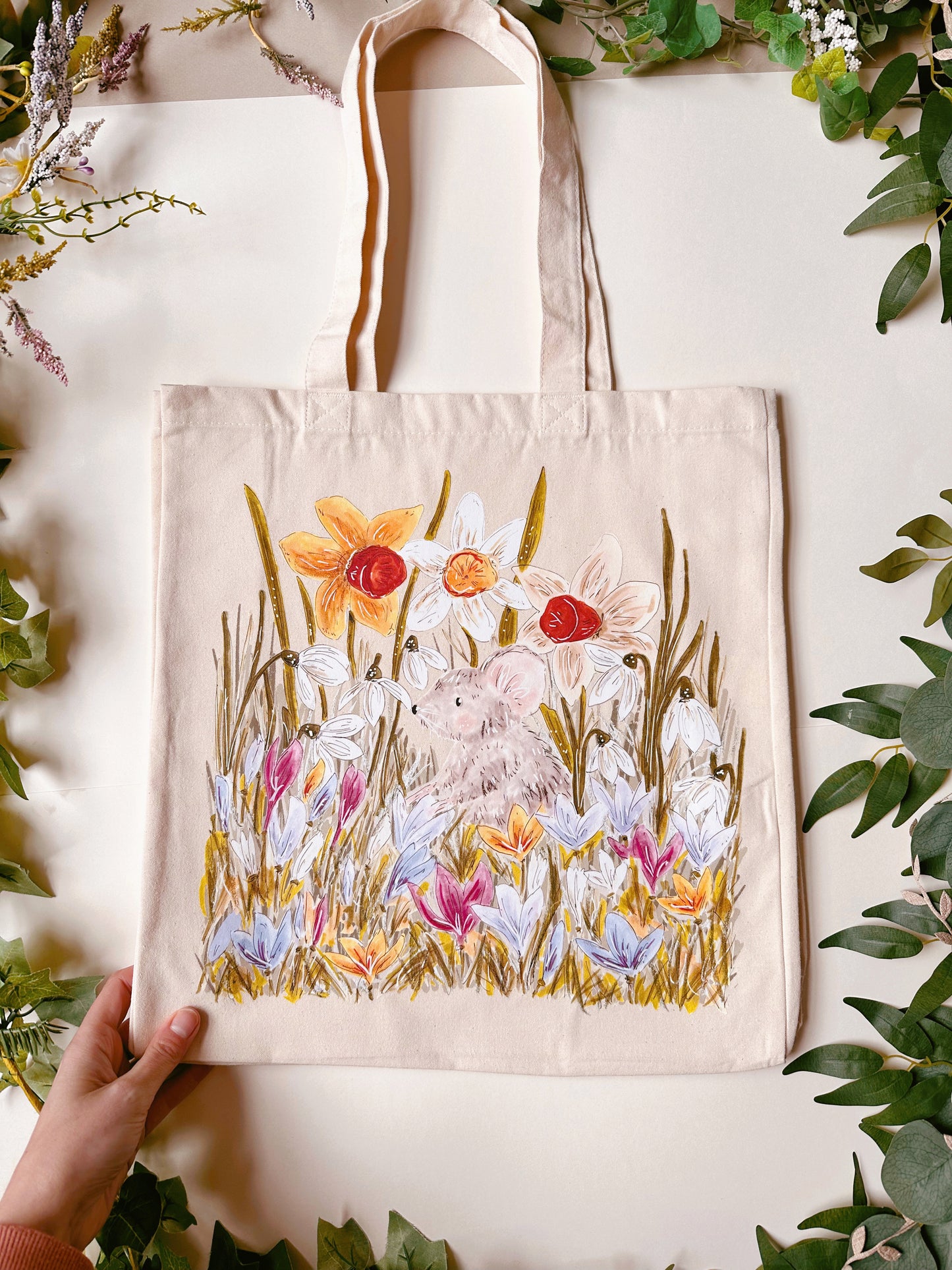 Garden Mouse Giant Tote Bag