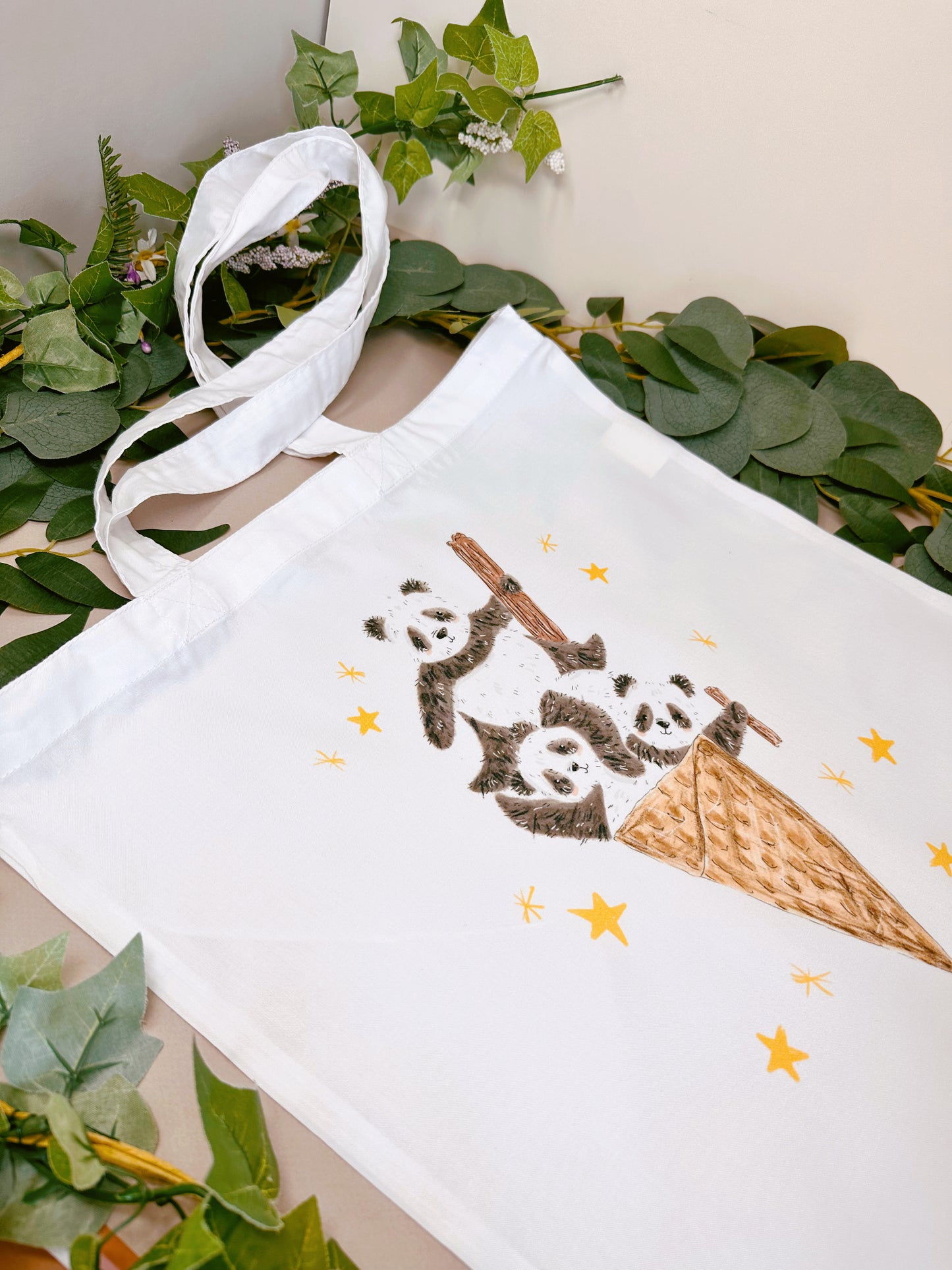 Panda Cone Tote Bag