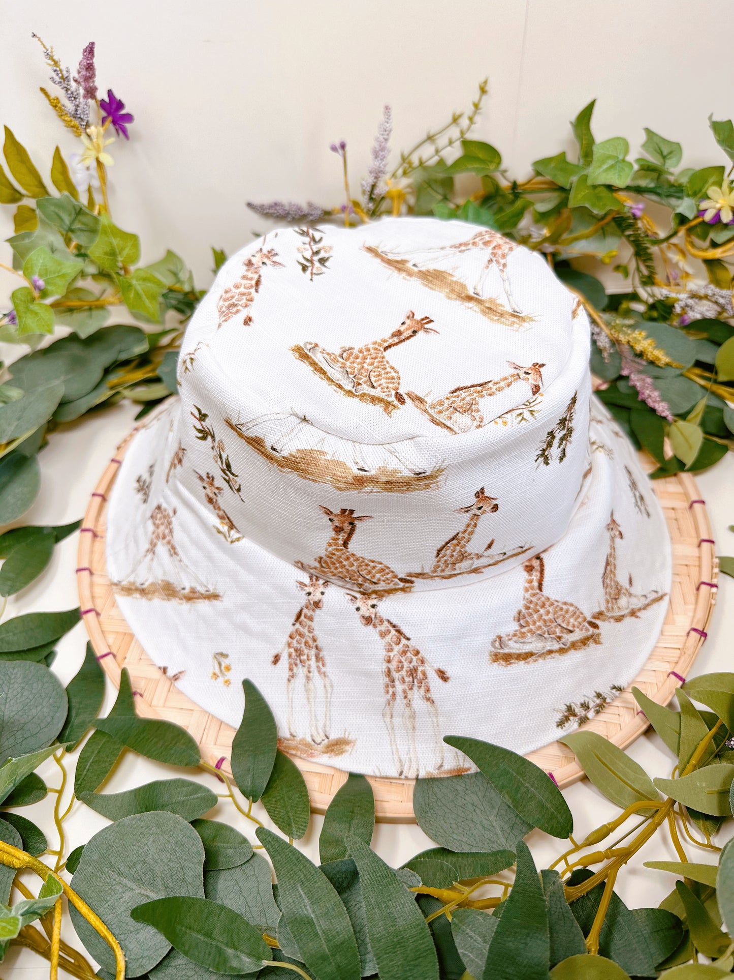 Giraffe Pattern Bucket Hat