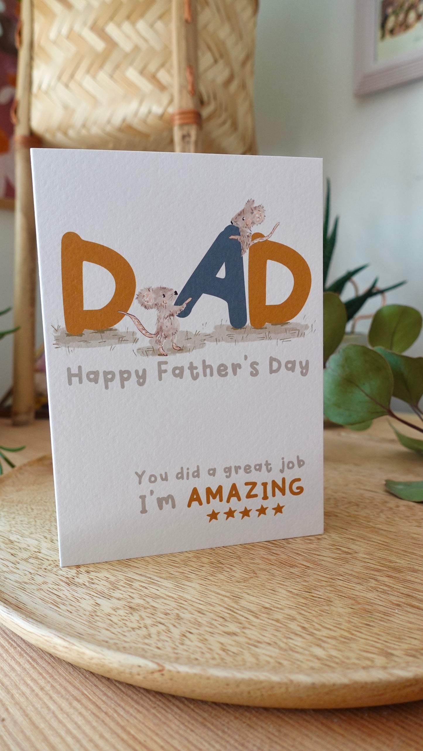 Mouse Father’s Day Card