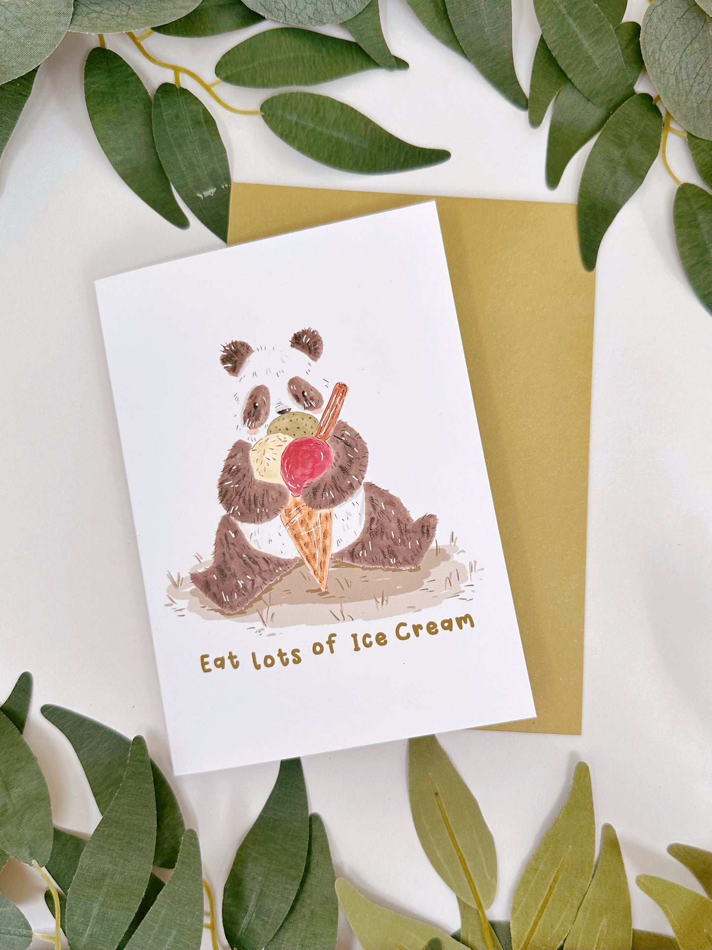 Eat Lots Of Ice Cream Card