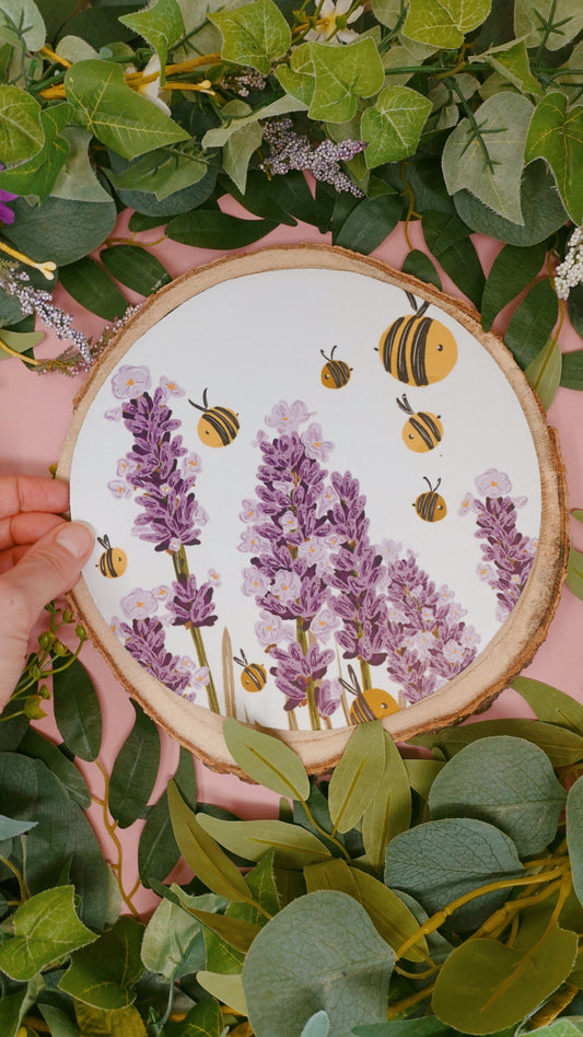 Bee Lavender Mousemat