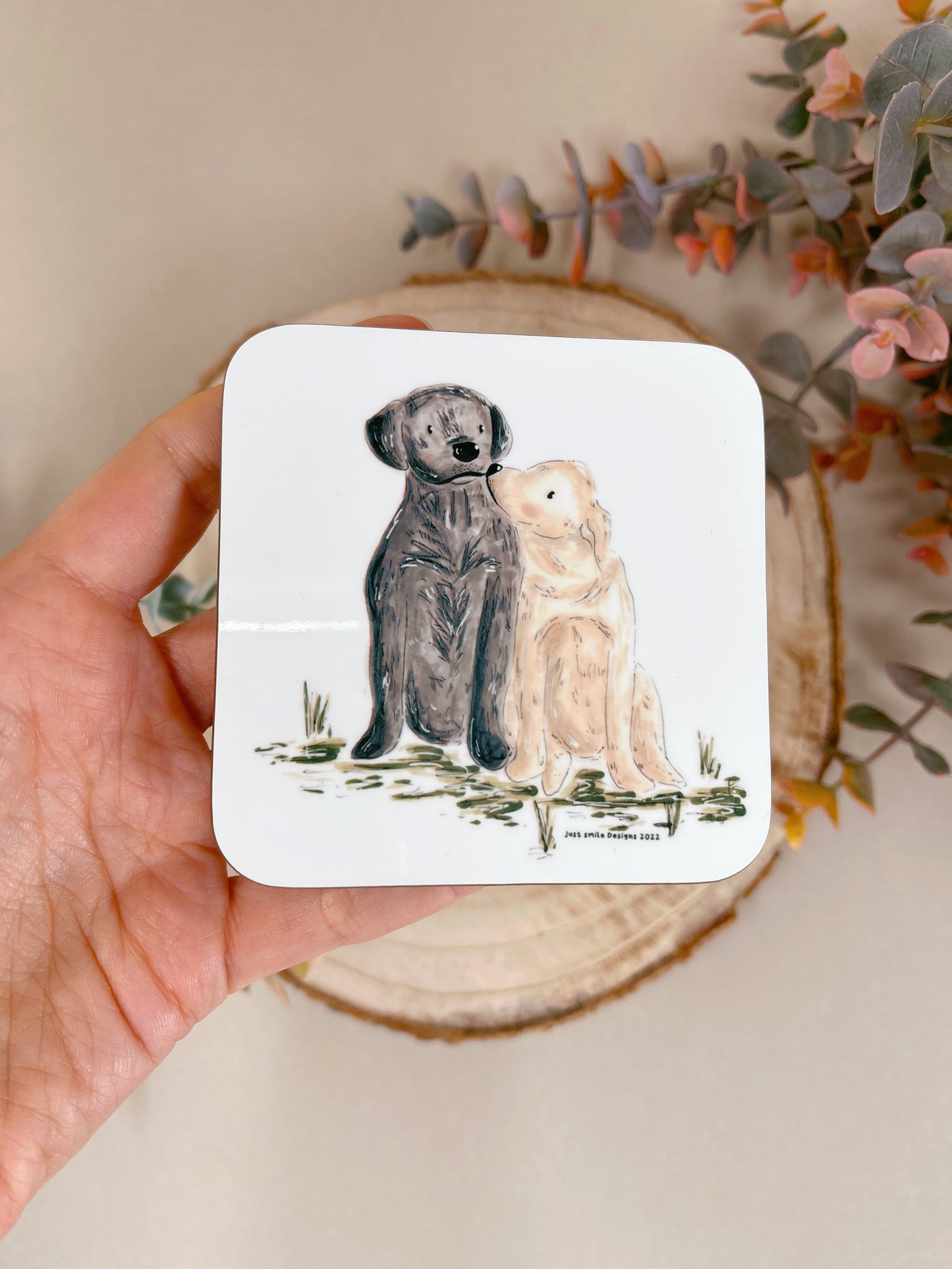 Cute Labradors Coaster