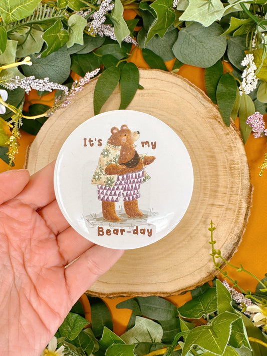 Cool Bear Birthday Badge