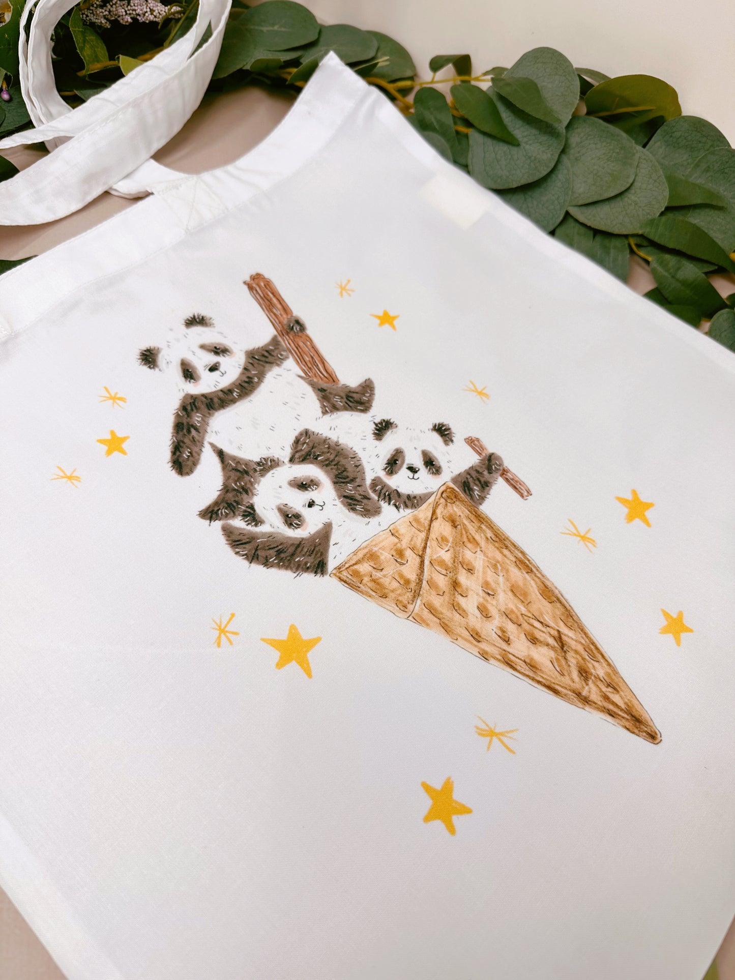 Panda Cone Tote Bag