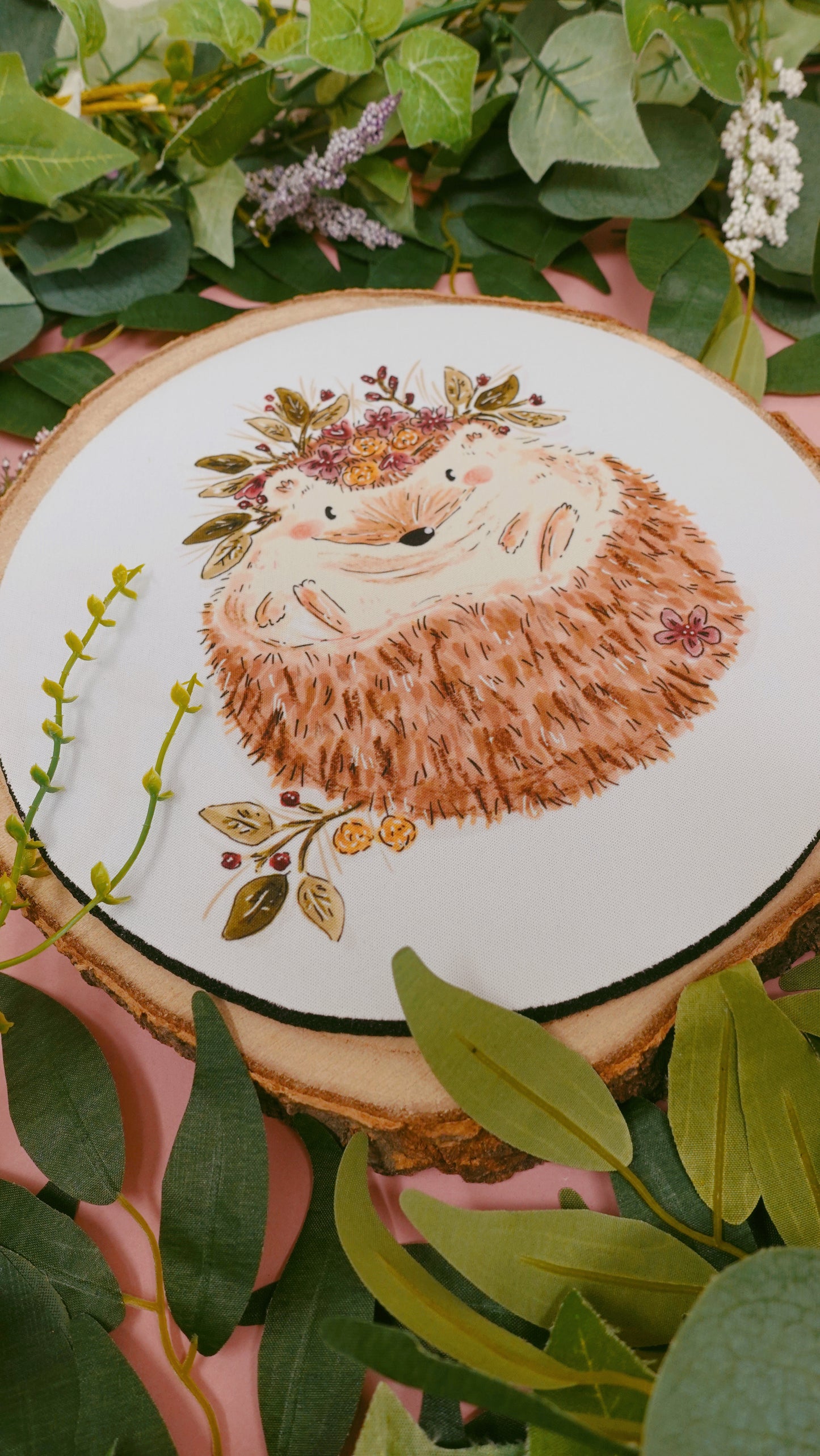 Floral Hedgehog Mousemat