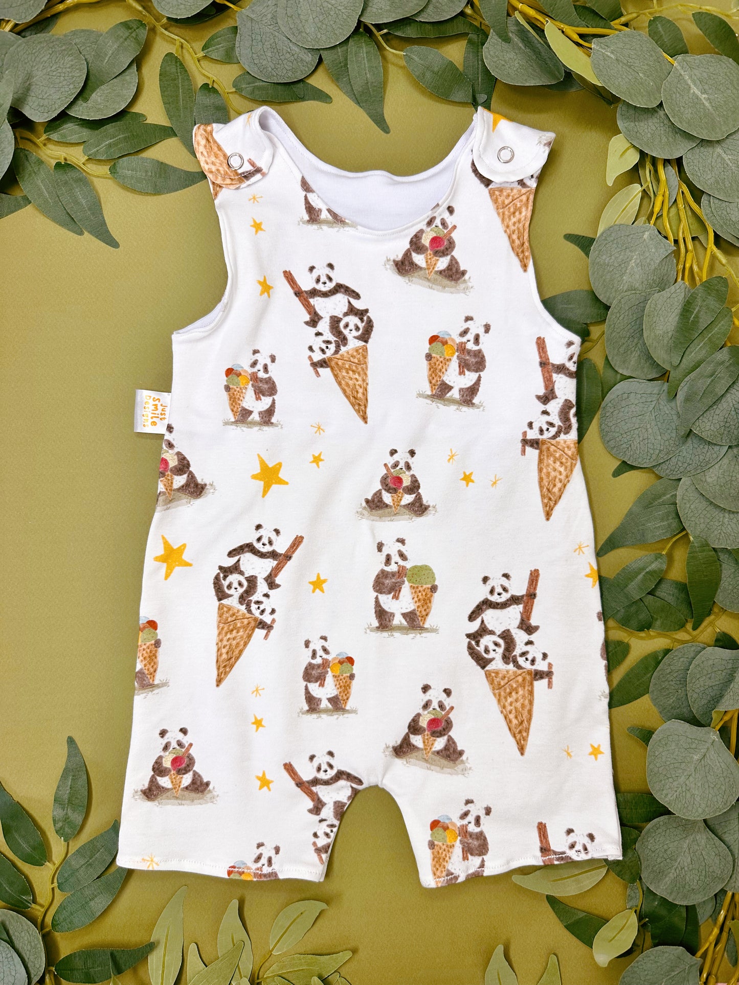 Panda Ice Creams Short Romper