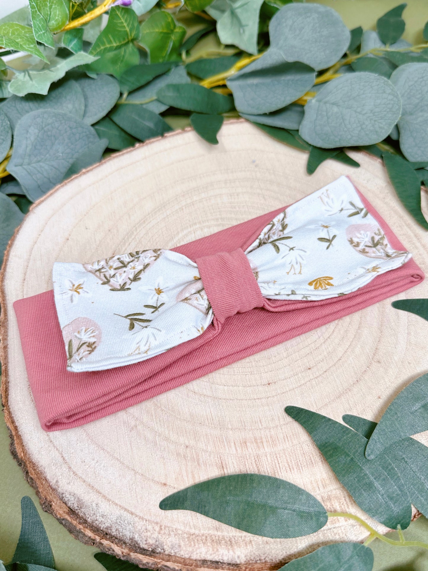 Floral Heart Bow