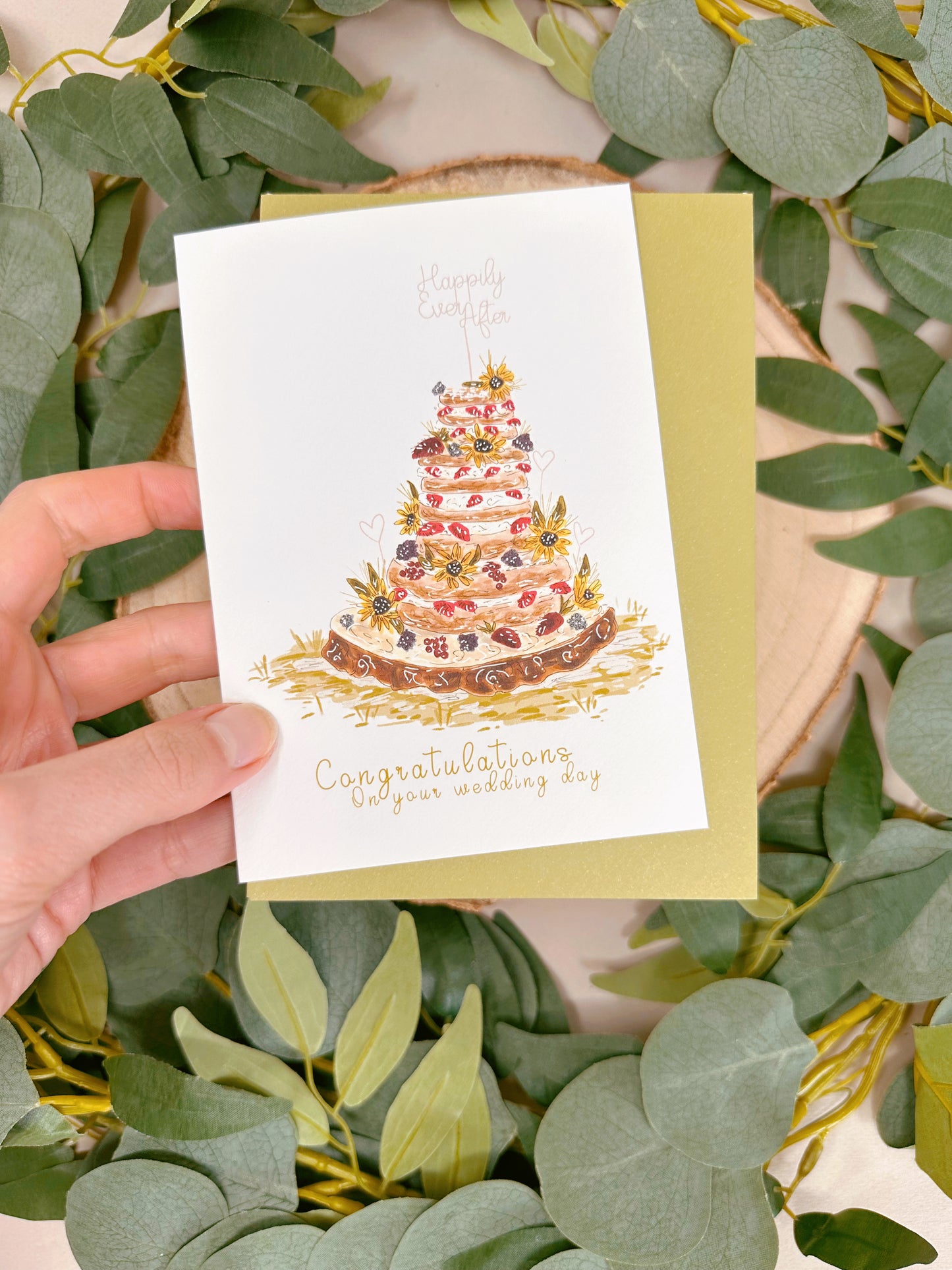 Cake Wedding Card