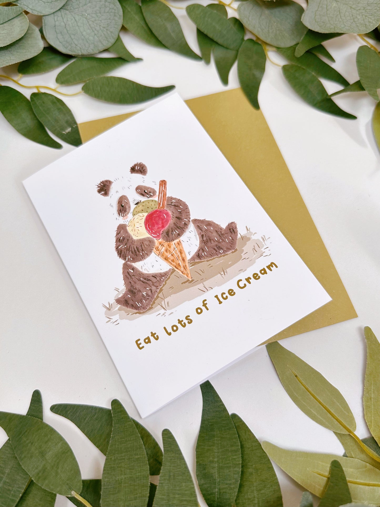 Eat Lots Of Ice Cream Card