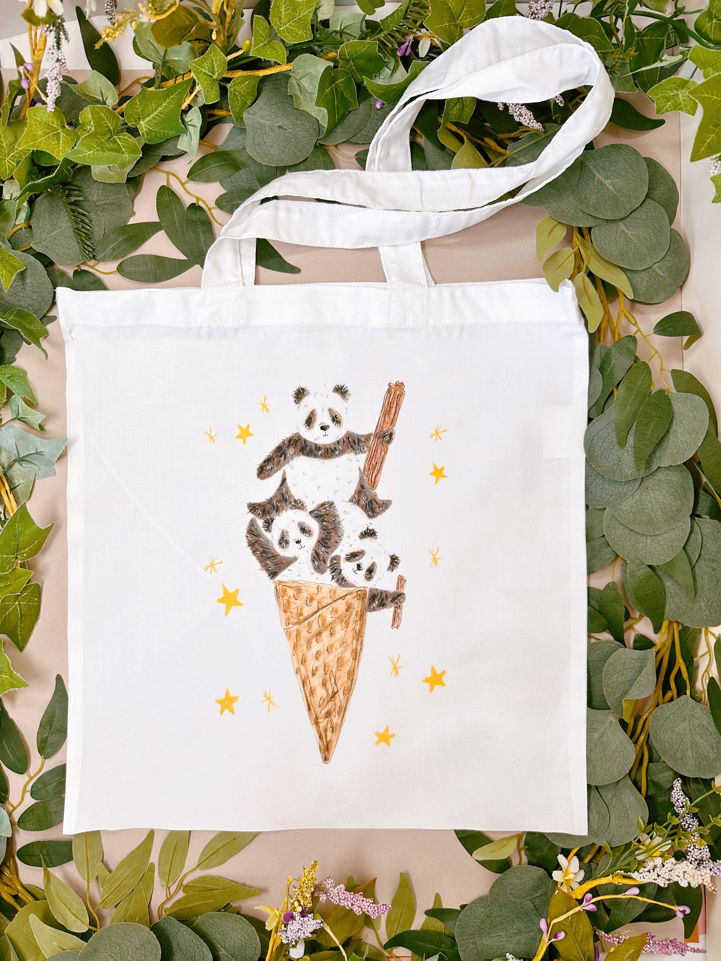 Panda Cone Tote Bag