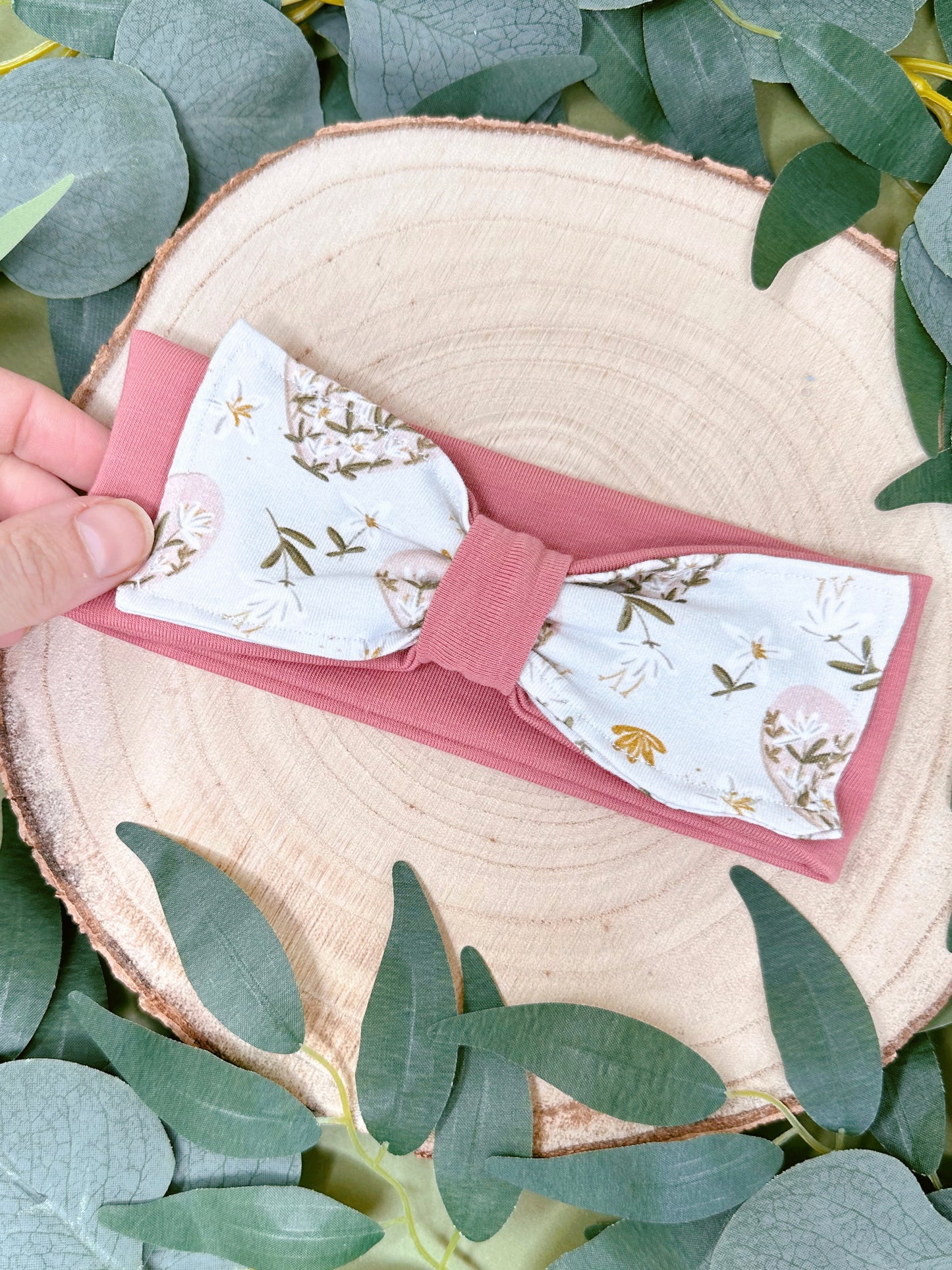 Floral Heart Bow