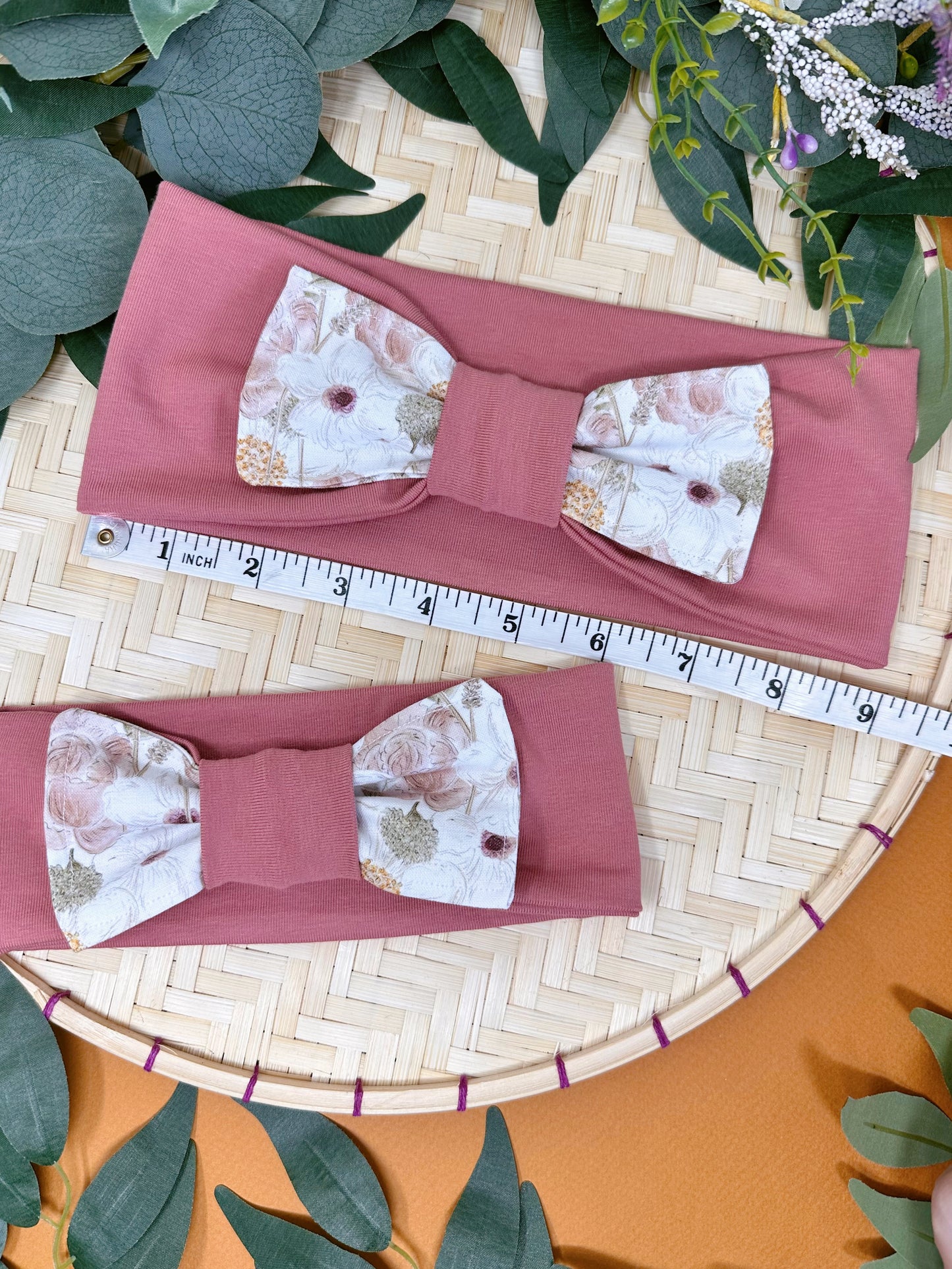 Pink Floral Bow