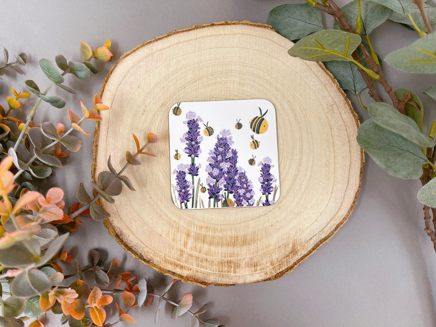 Bee Lavender Coaster