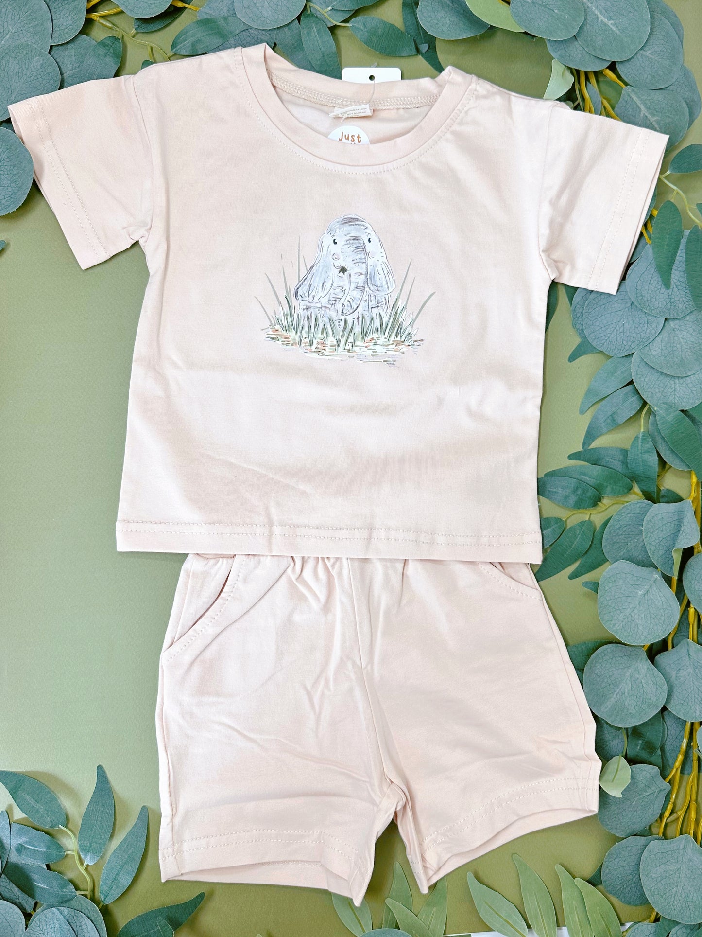Elephant Short and Tee Set
