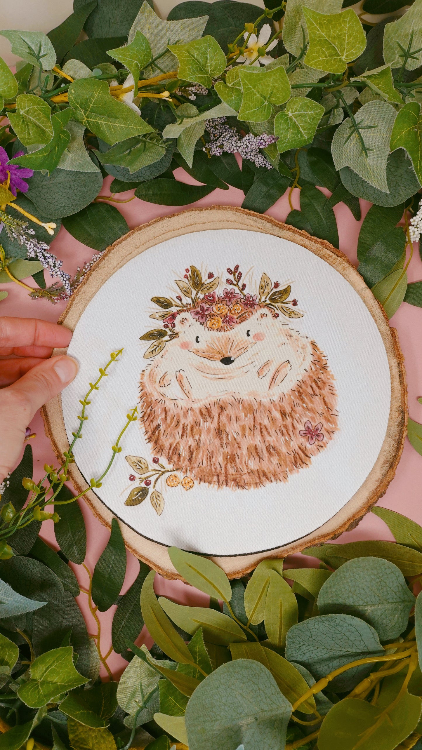 Floral Hedgehog Mousemat
