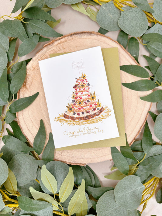 Cake Wedding Card