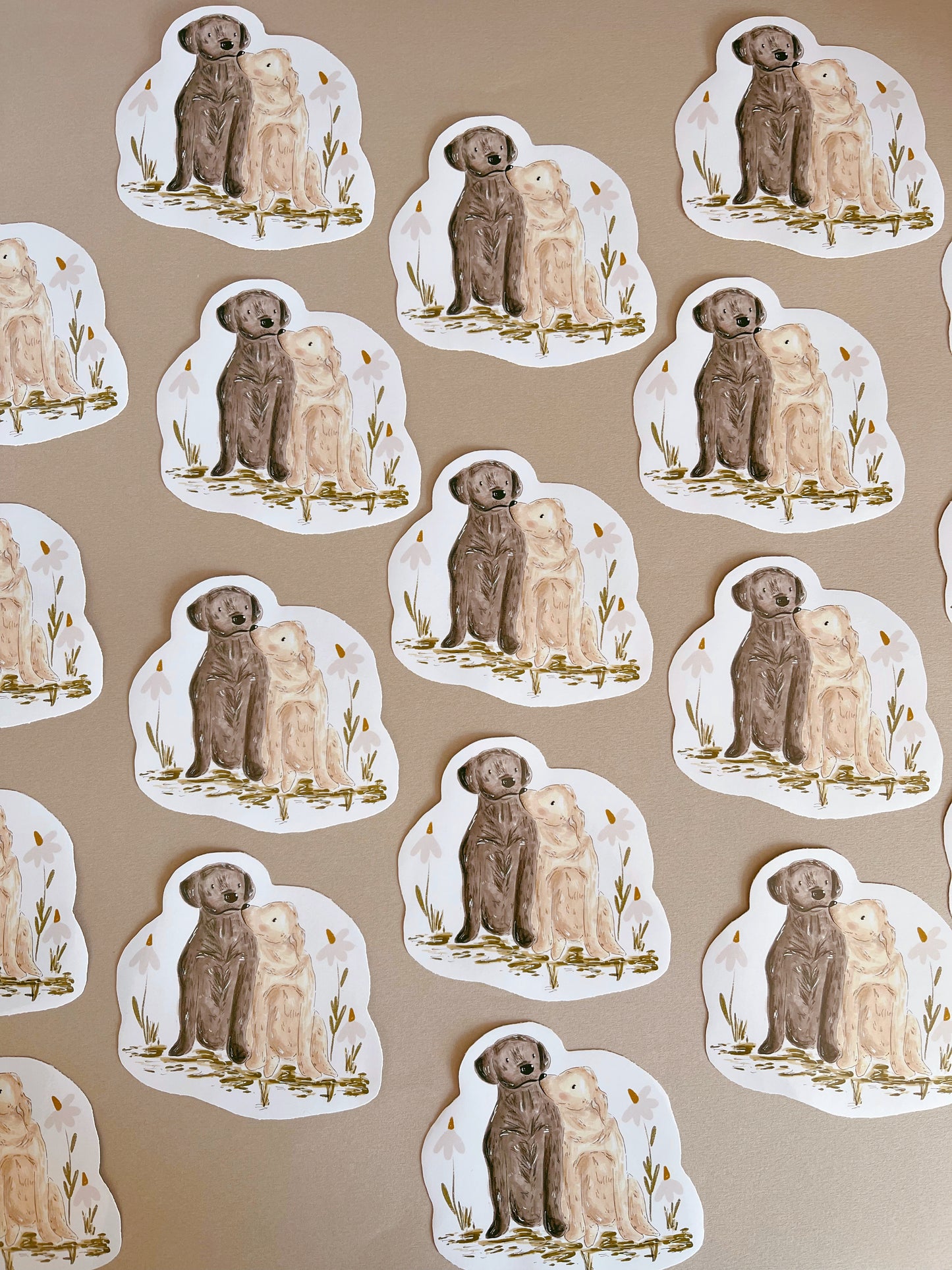 Labrador Dog Vinyl Waterproof Sticker