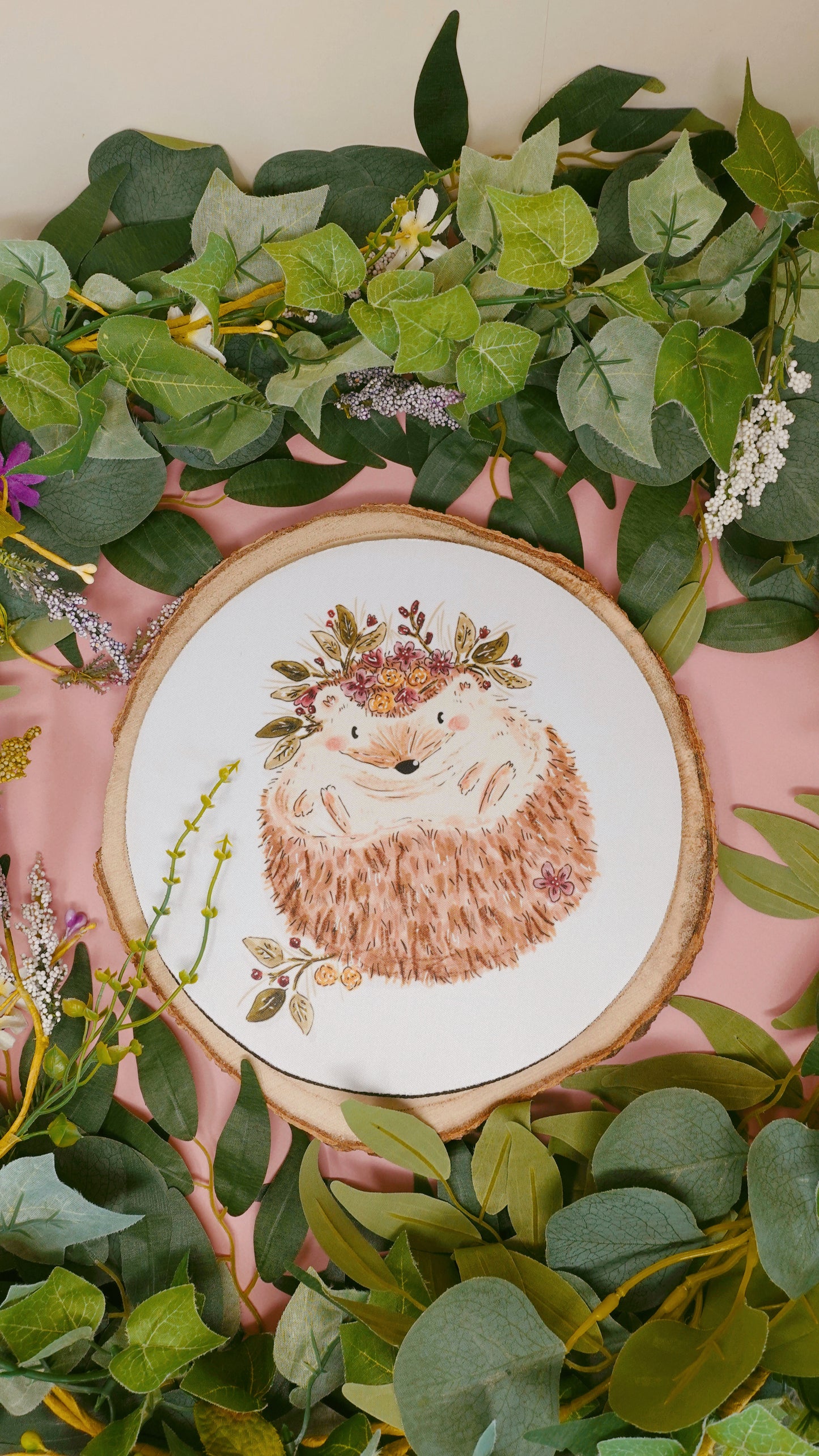 Floral Hedgehog Mousemat
