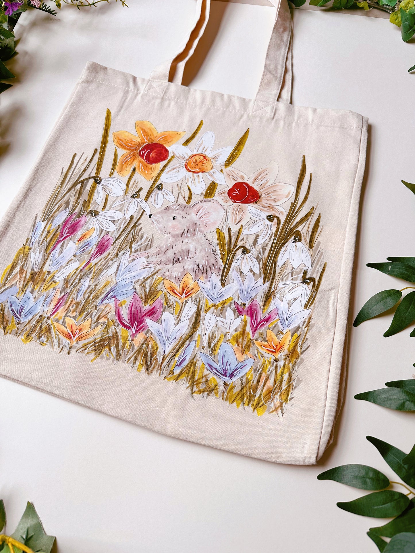 Garden Mouse Giant Tote Bag
