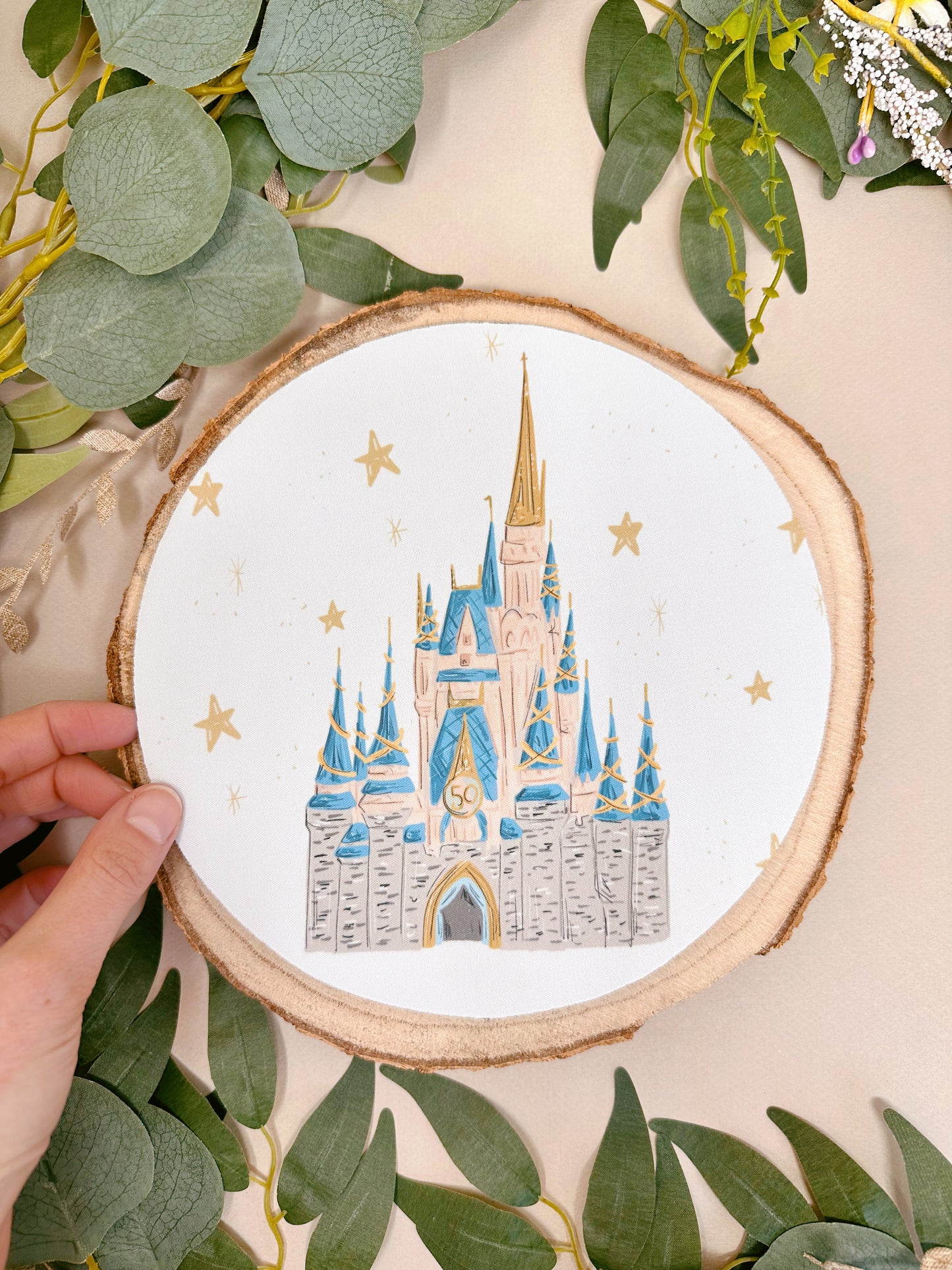Pink Castle Mousemat