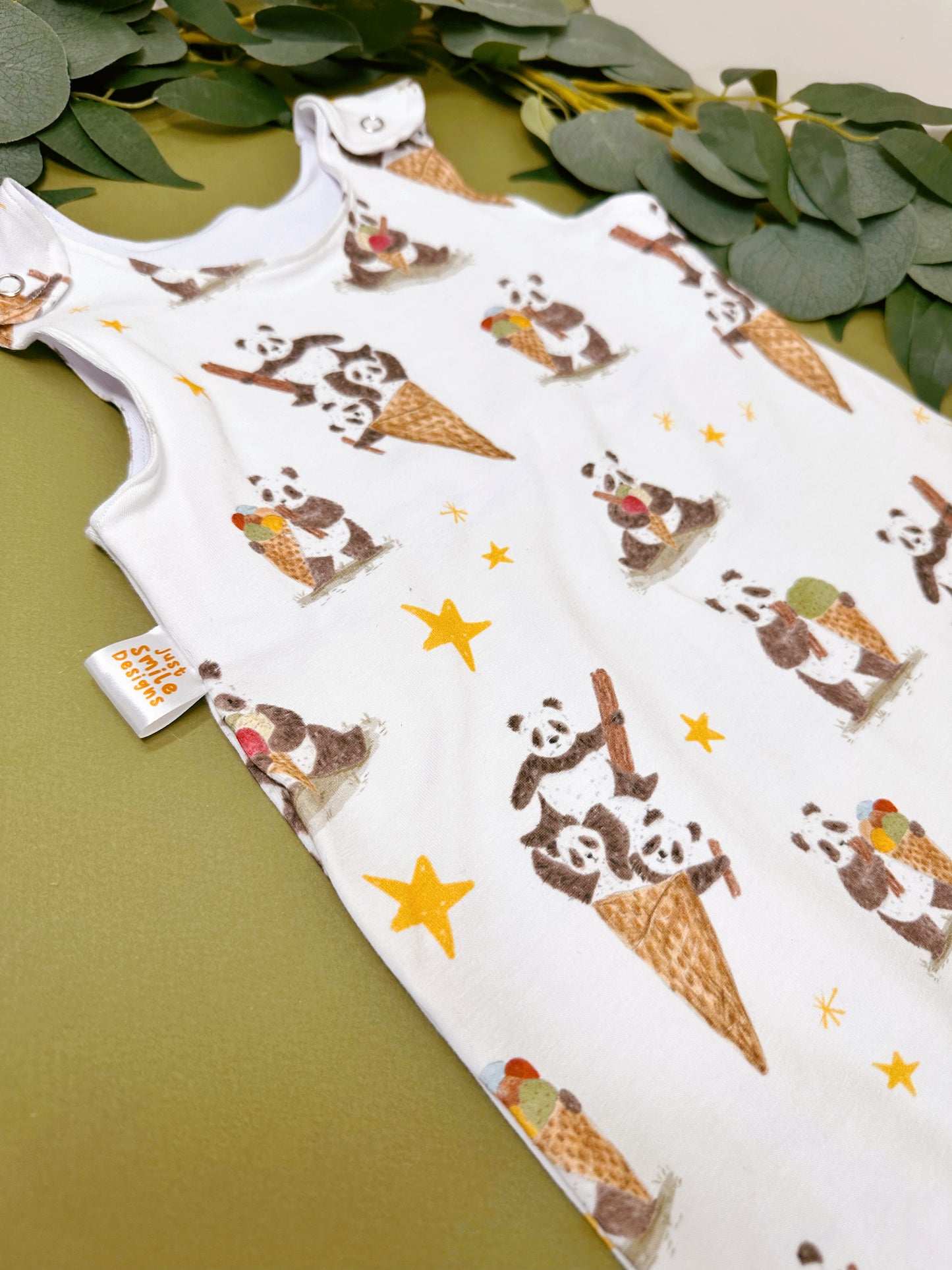 Panda Ice Creams Short Romper