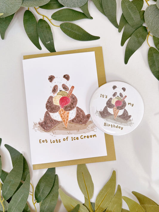 Eat Lots Of Ice Cream Card