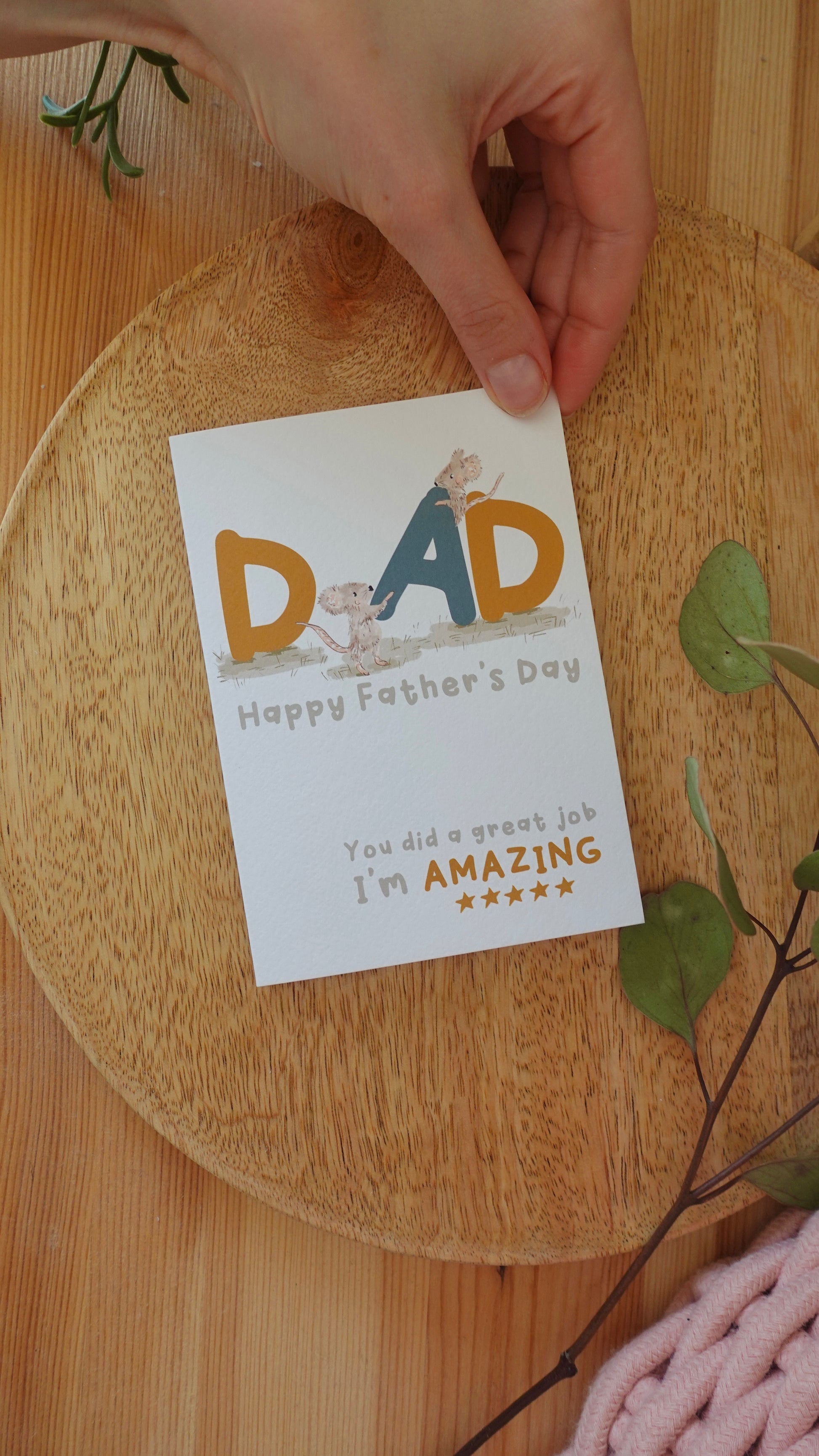 Dad mouse Father’s Day card