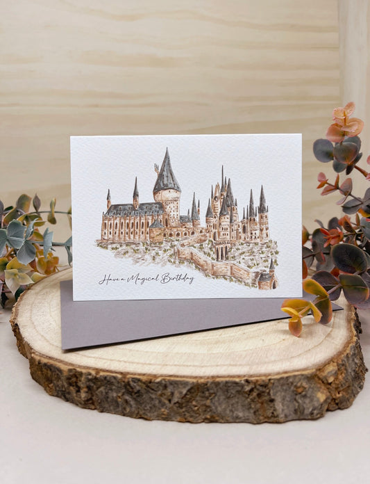 Magical Castle Birthday Card