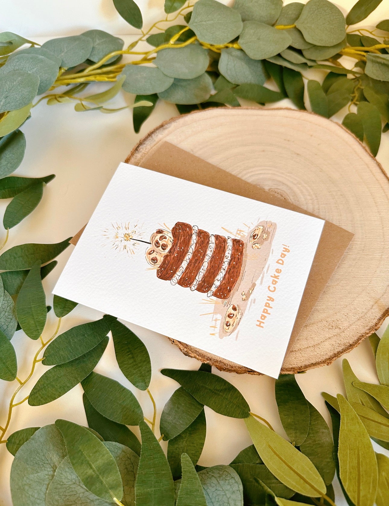 Chocolate Cake Birthday Card