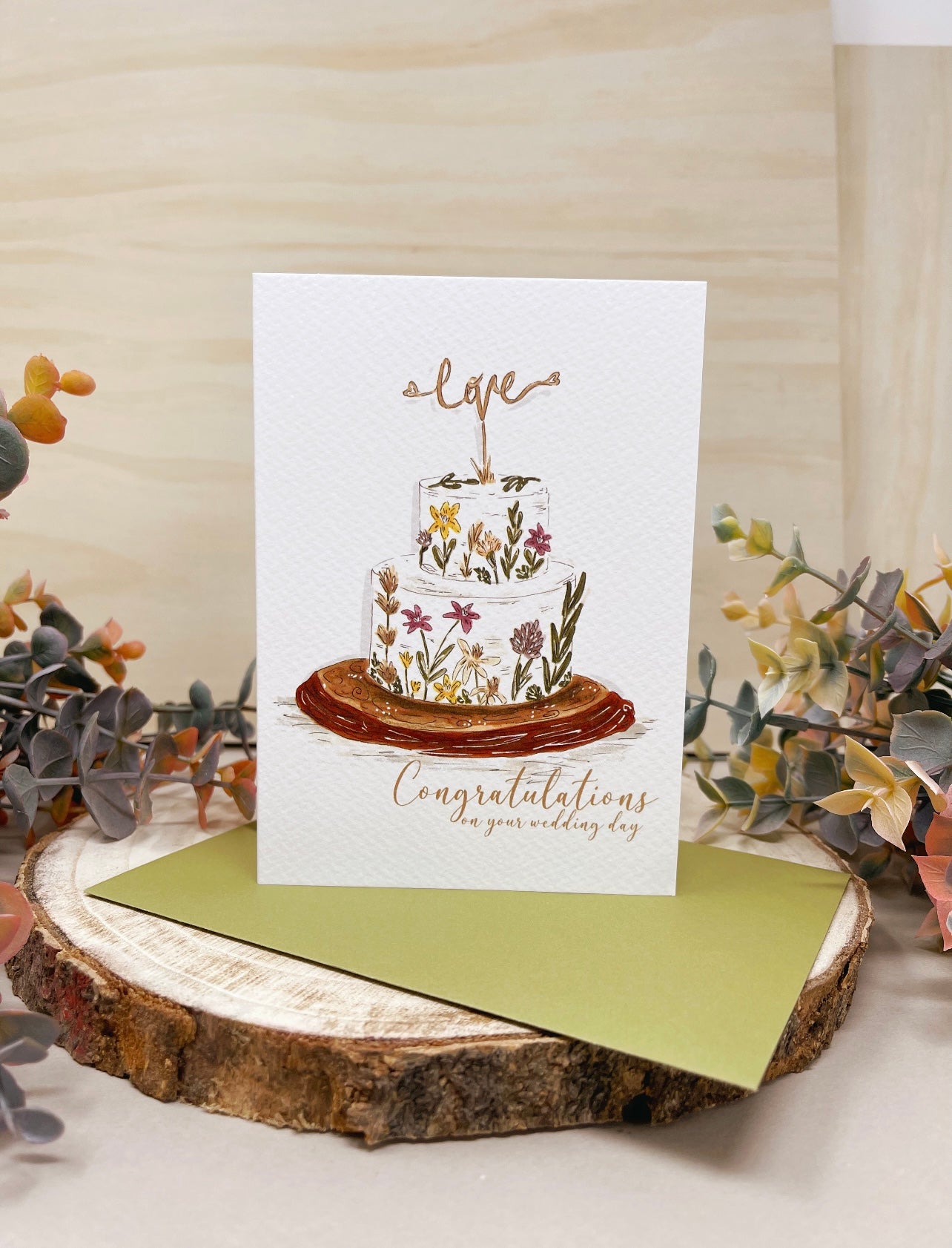 Love Wedding Cake Card