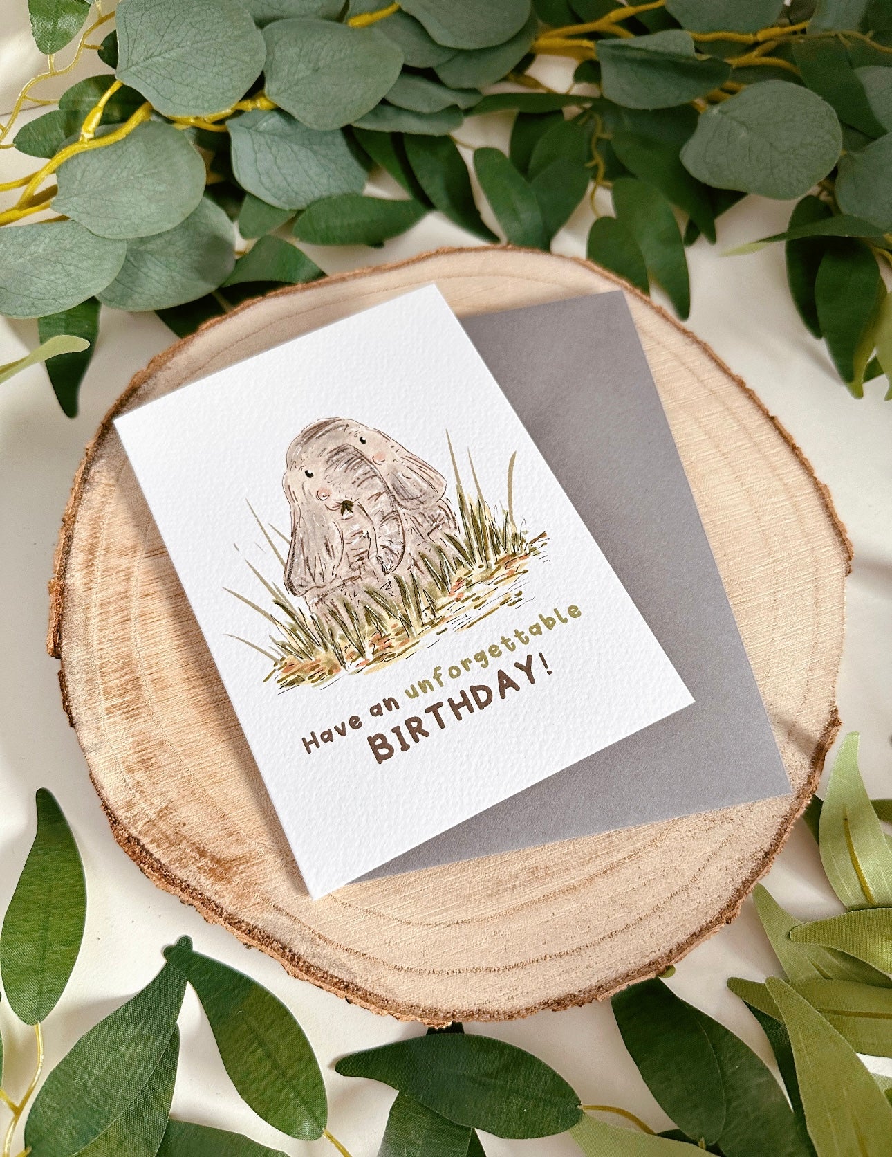 Elephant Birthday Card