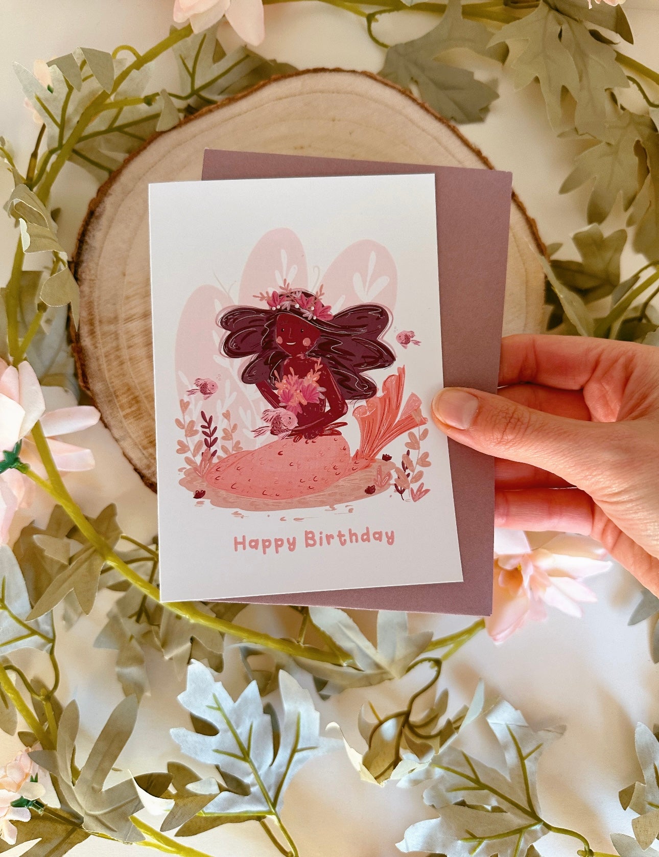 Mermaid Birthday Card