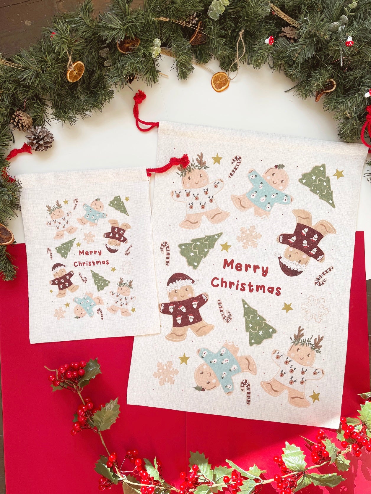 Santa Sack - Gingerbread
