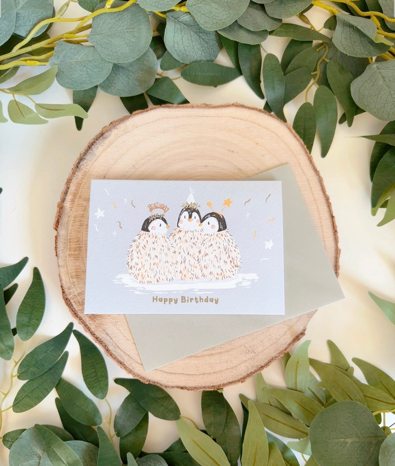 Party Penguins Birthday Card