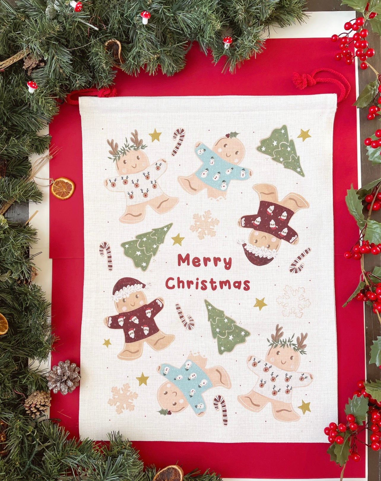 Santa Sack - Gingerbread
