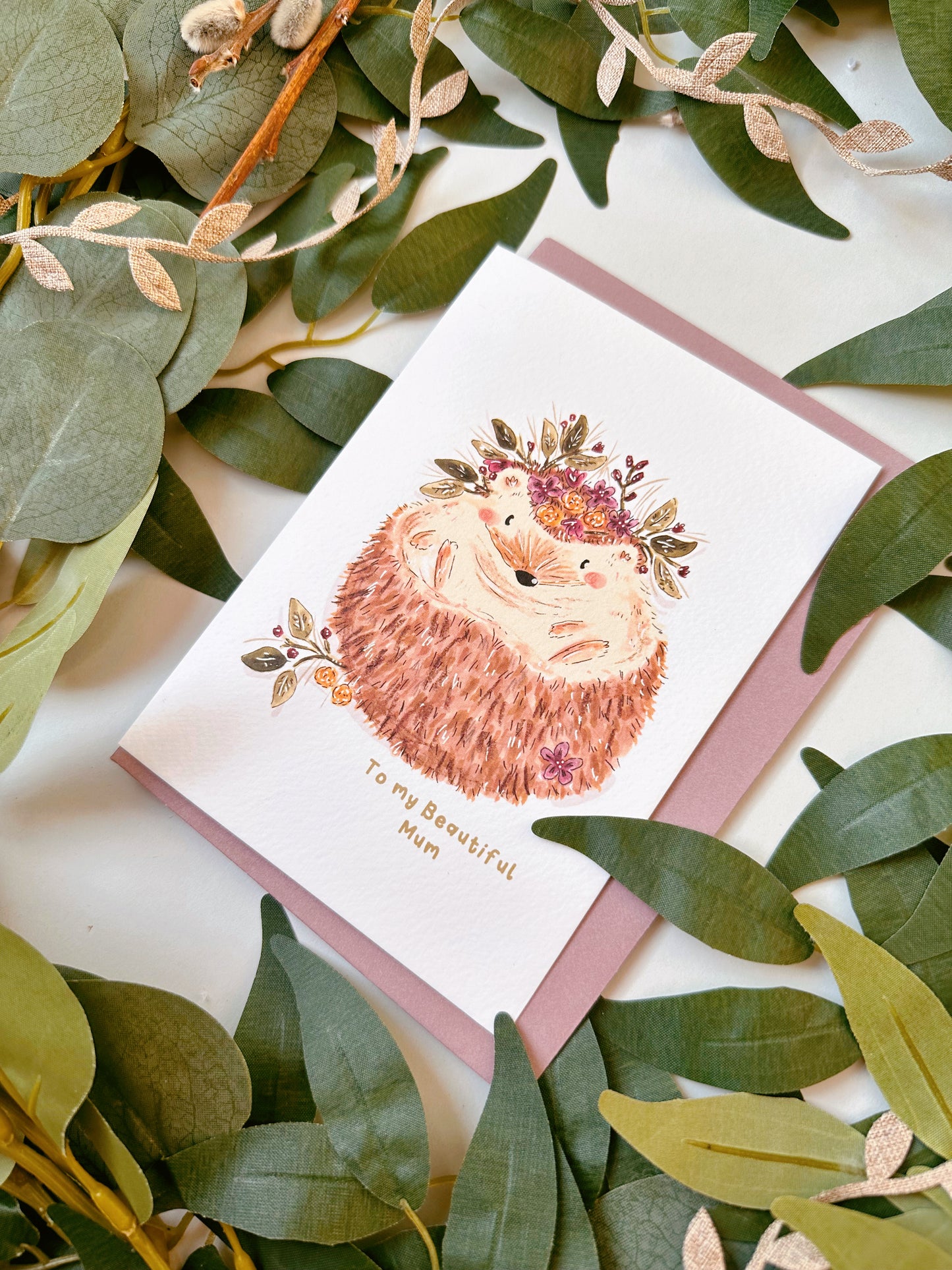 Hedgehog Mother’s Day Card